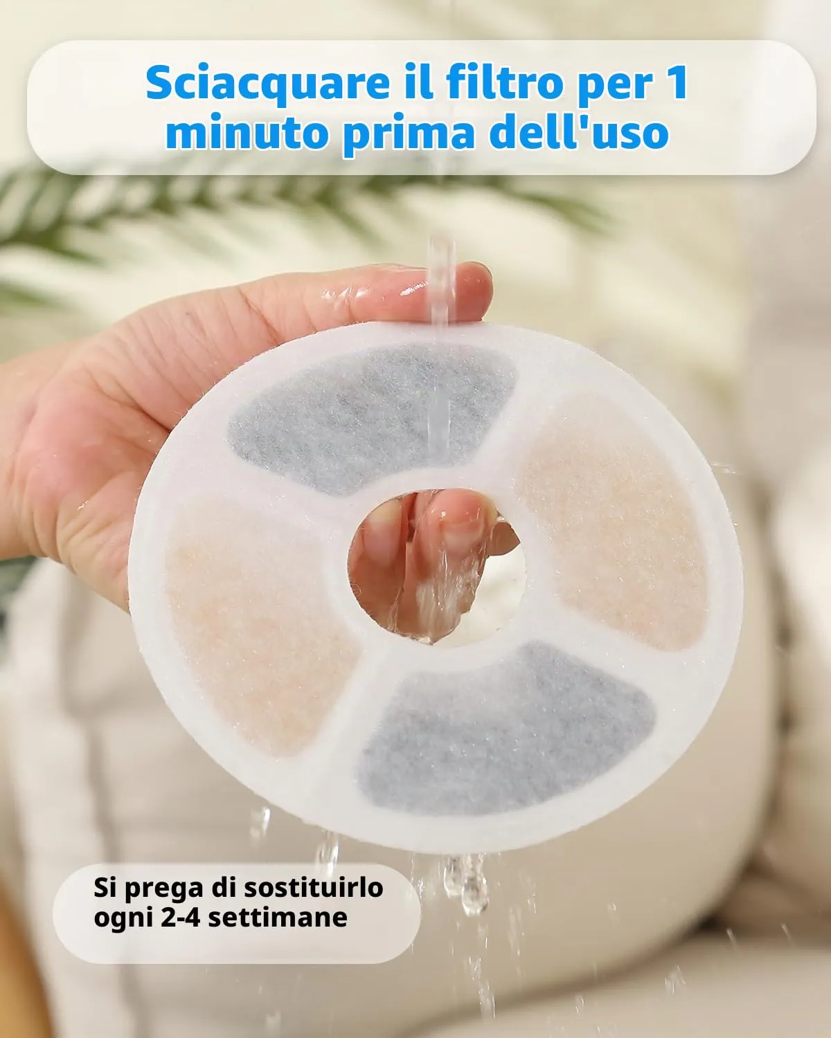 PewinGo Filtri Ricambio Fontanella Gatti, 12 Pezzi per Fontane 2-2,5L - immagine 6