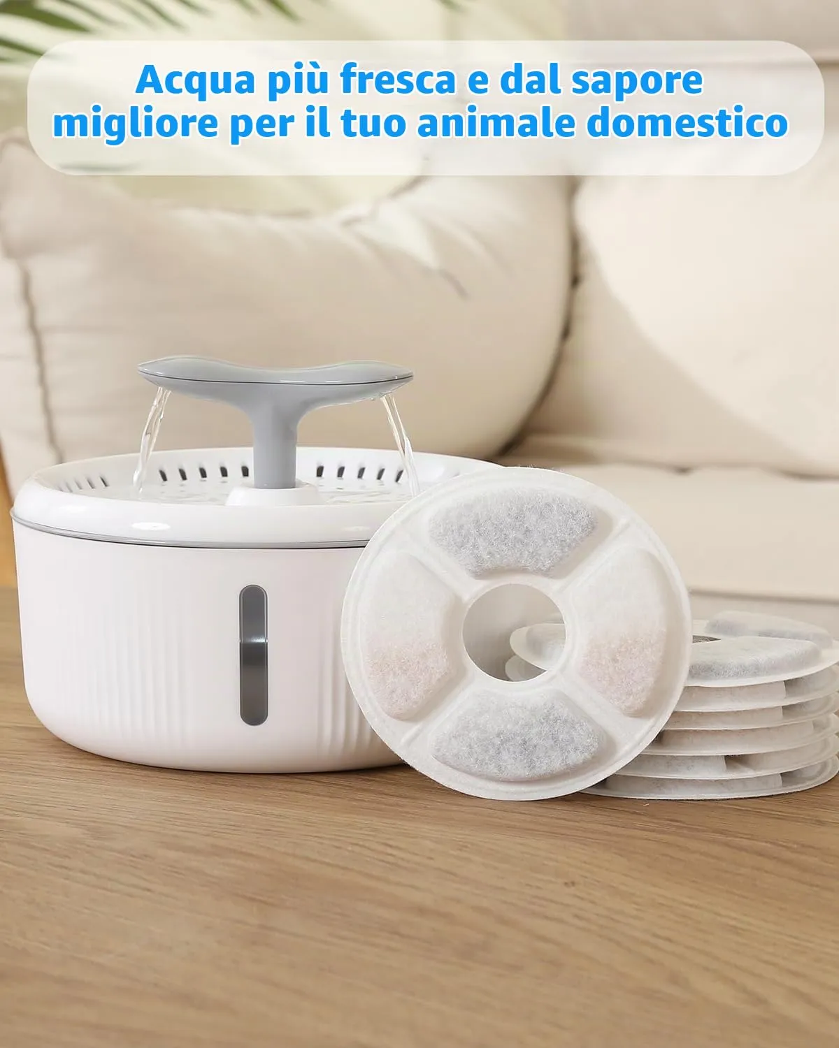 PewinGo Filtri Ricambio Fontanella Gatti, 12 Pezzi per Fontane 2-2,5L - immagine 8