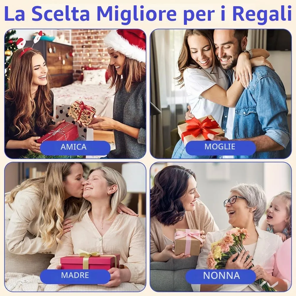 AOOSU Orologio da Donna al Quarzo Analogico con Cinturino Satinato (Blu) - immagine 8