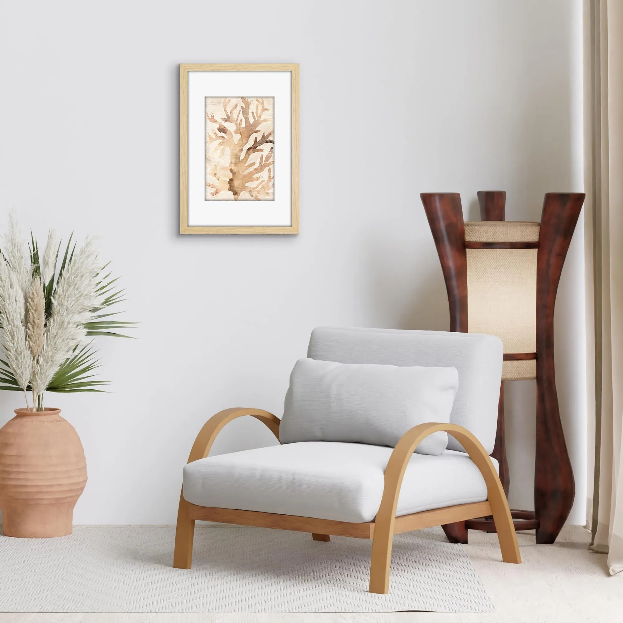 Americanflat Cornice Rovere Chiaro 30x45 cm con Passepartout per foto 20x30 cm - immagine 6