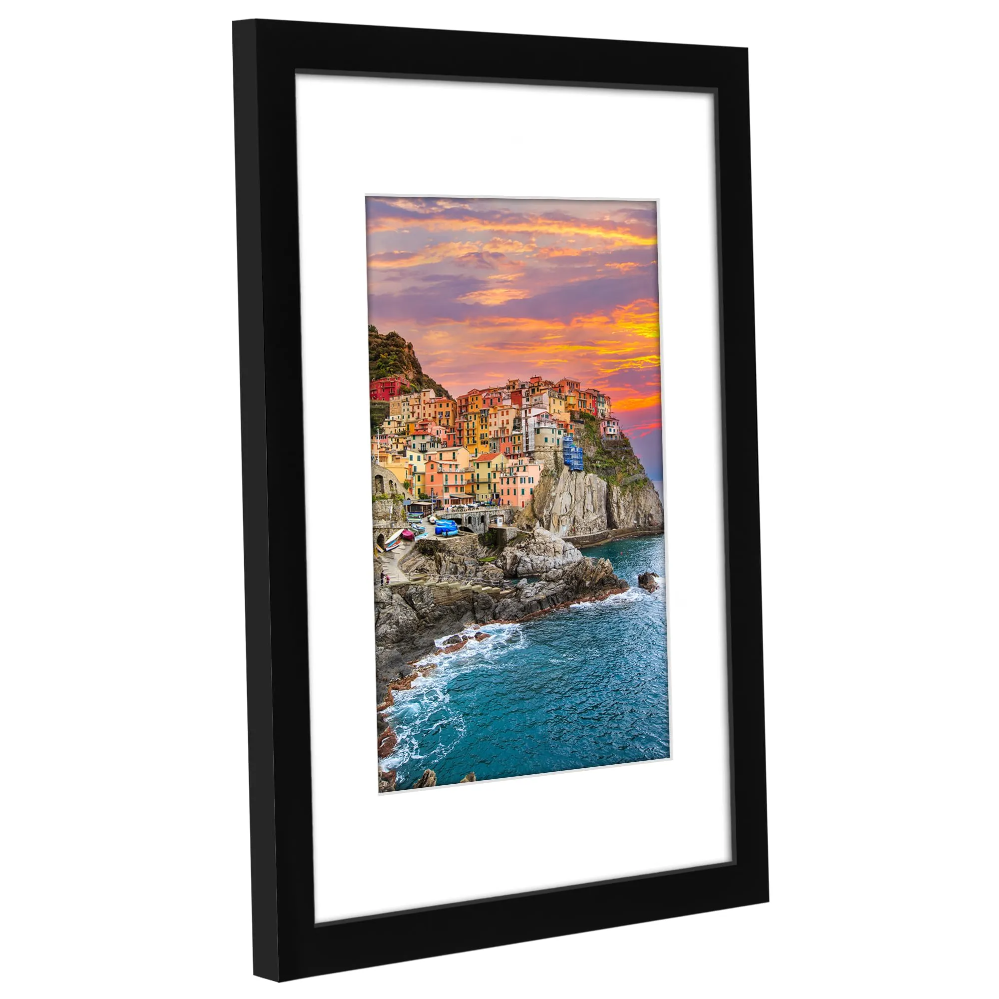 Americanflat Cornice 30x42 cm Nera in Legno MDF con Passepartout 21x30 cm - immagine 6