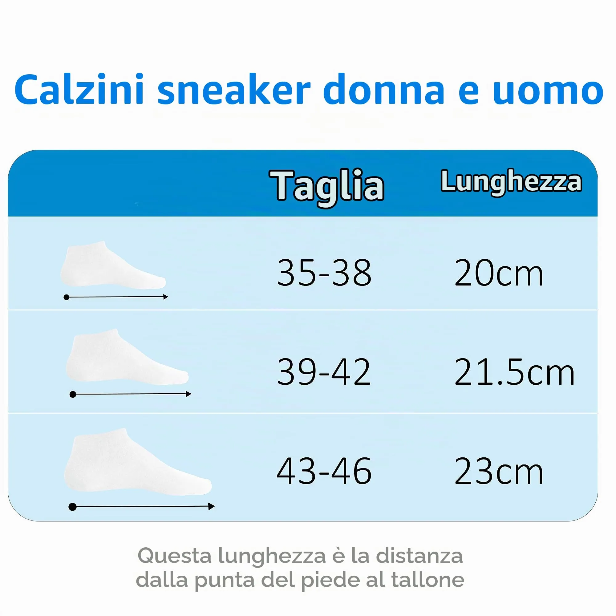 Lakpoau Calzini Corti Sportivi Unisex, Cotone Traspirante, 12 Paia, 39-42, Bianco ZD2301 - immagine 7