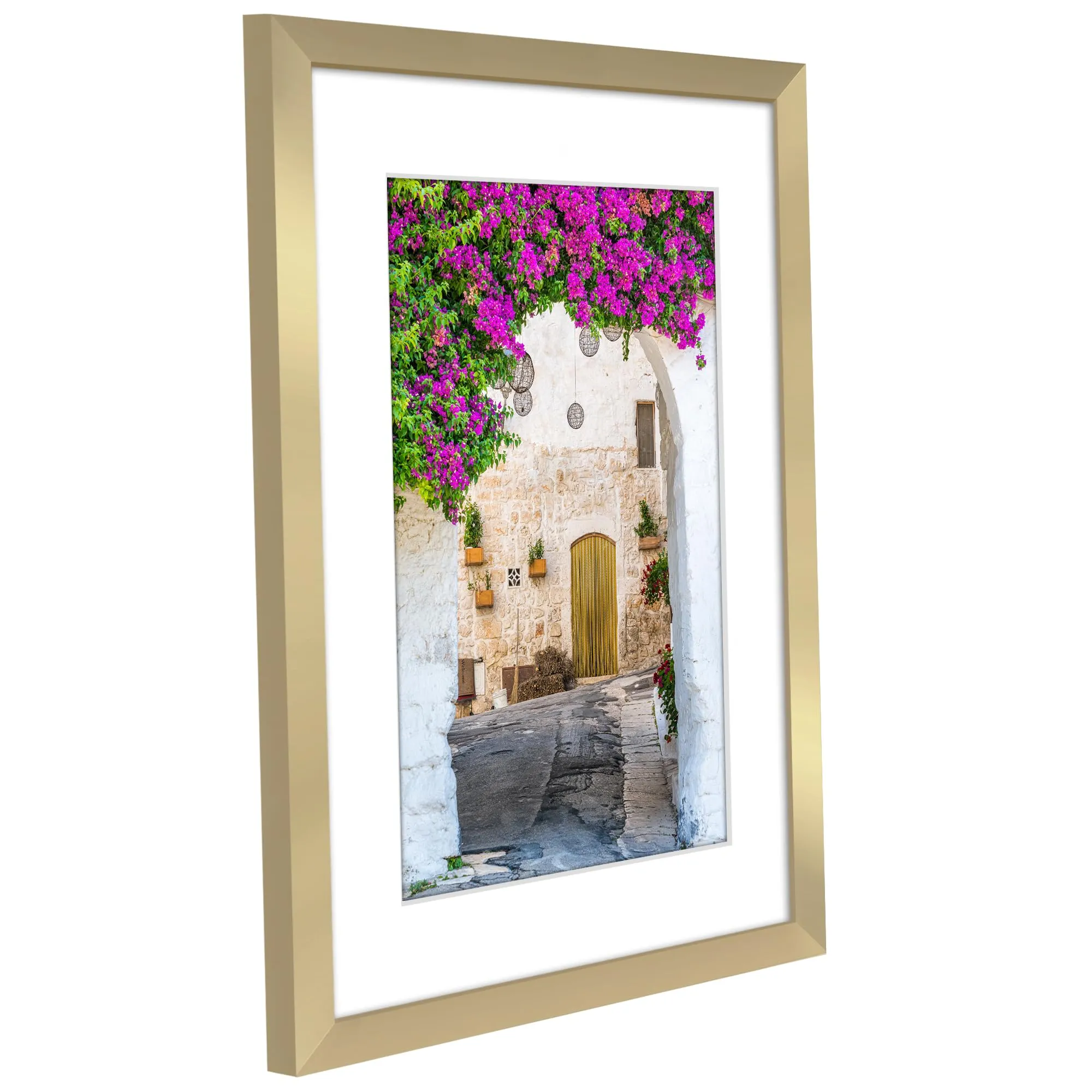 Americanflat Cornice Oro 35x45 cm con Passepartout 25x35 cm in Legno MDF - immagine 10