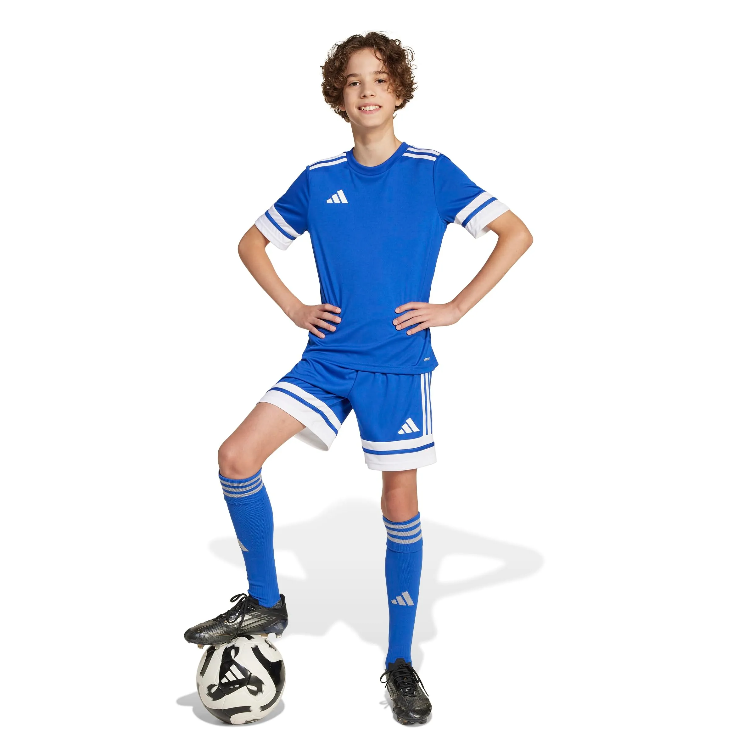 adidas Kids Squadra 25 Junior Shorts - Royal Blue / White - JJ2419 - immagine 6