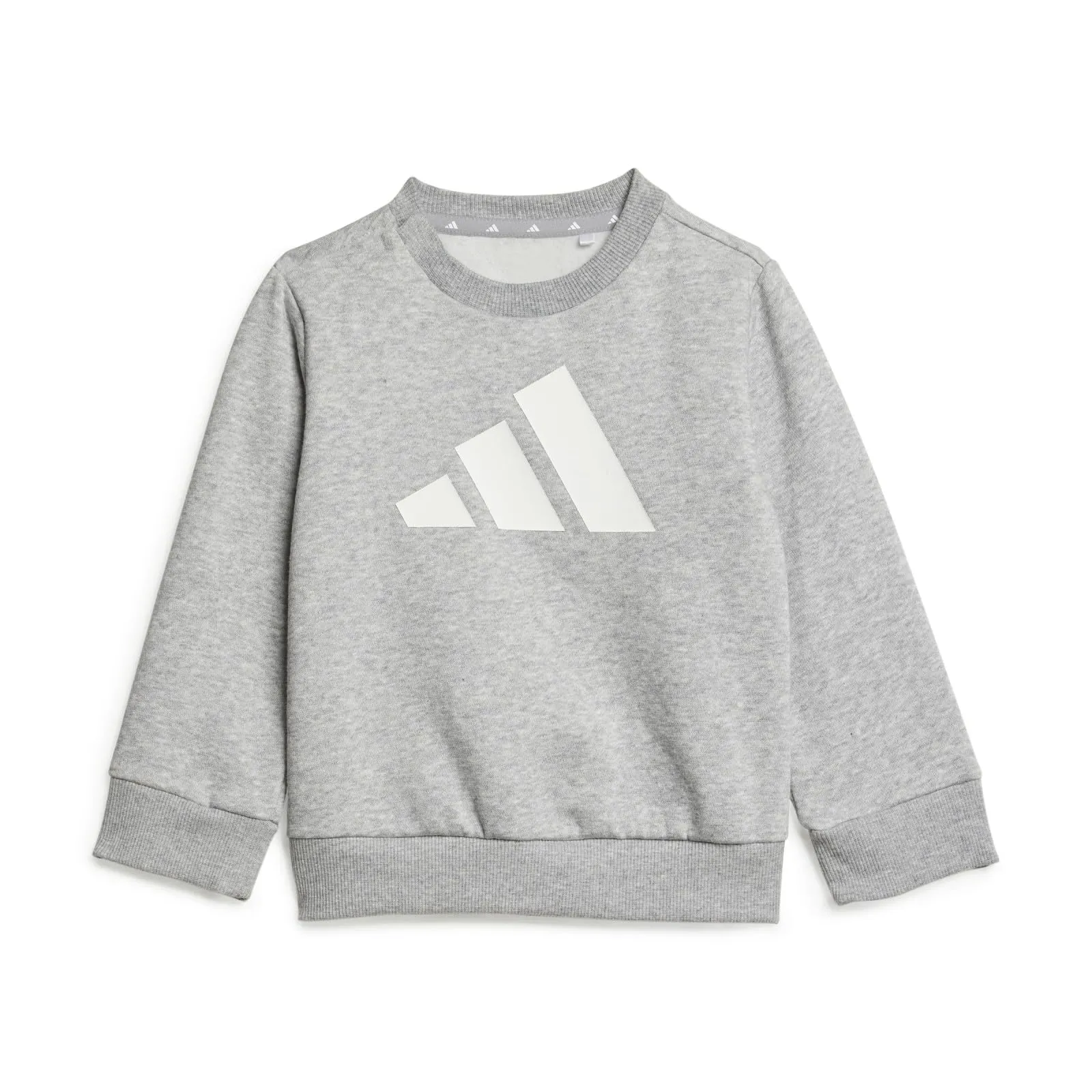 adidas Bimbi Big Logo Essentials Jogger Track Suit, Medium Grey Heather/White, 3-4 Years - immagine 2