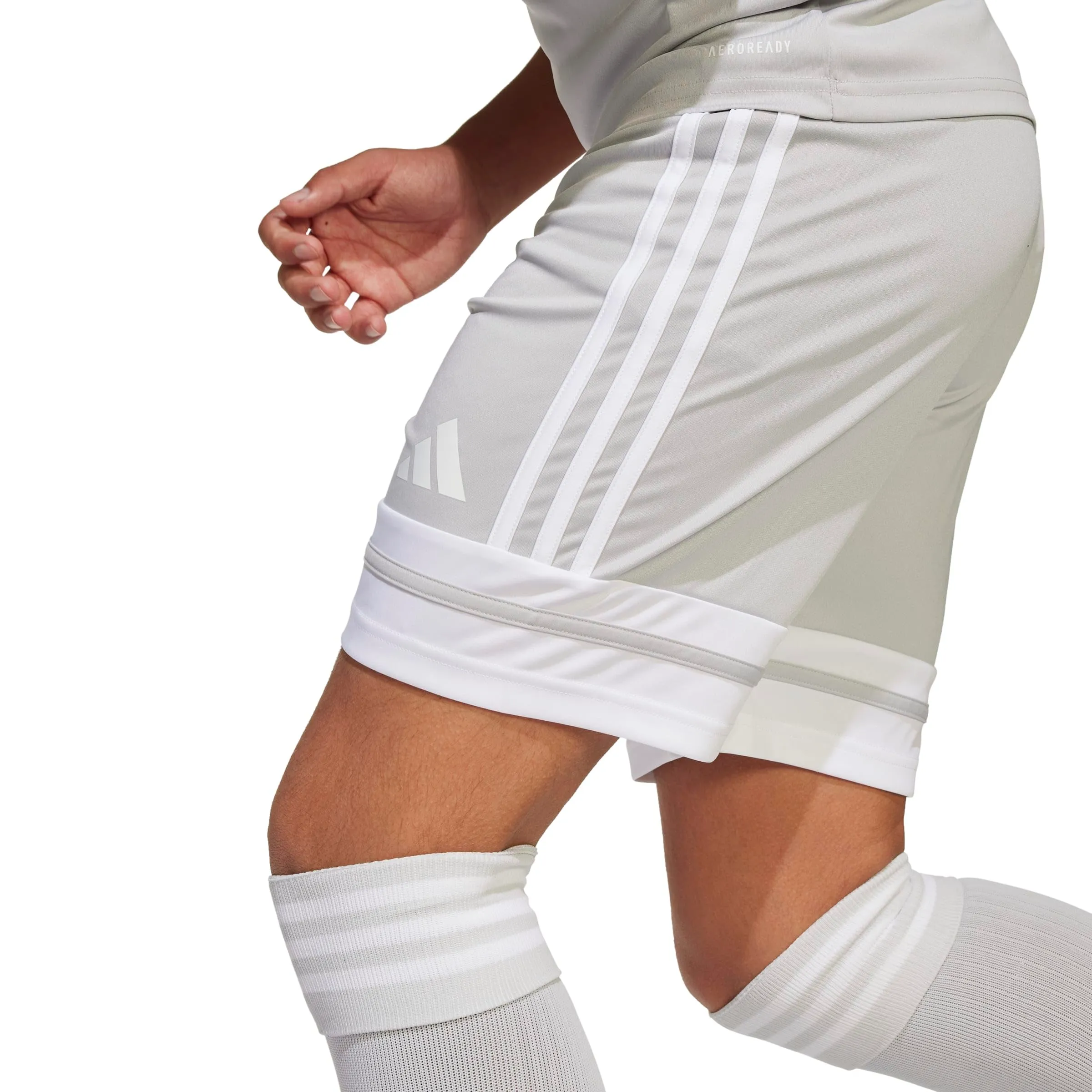 adidas Squadra 25 Shorts Kids - Team Light Grey/White - immagine 5