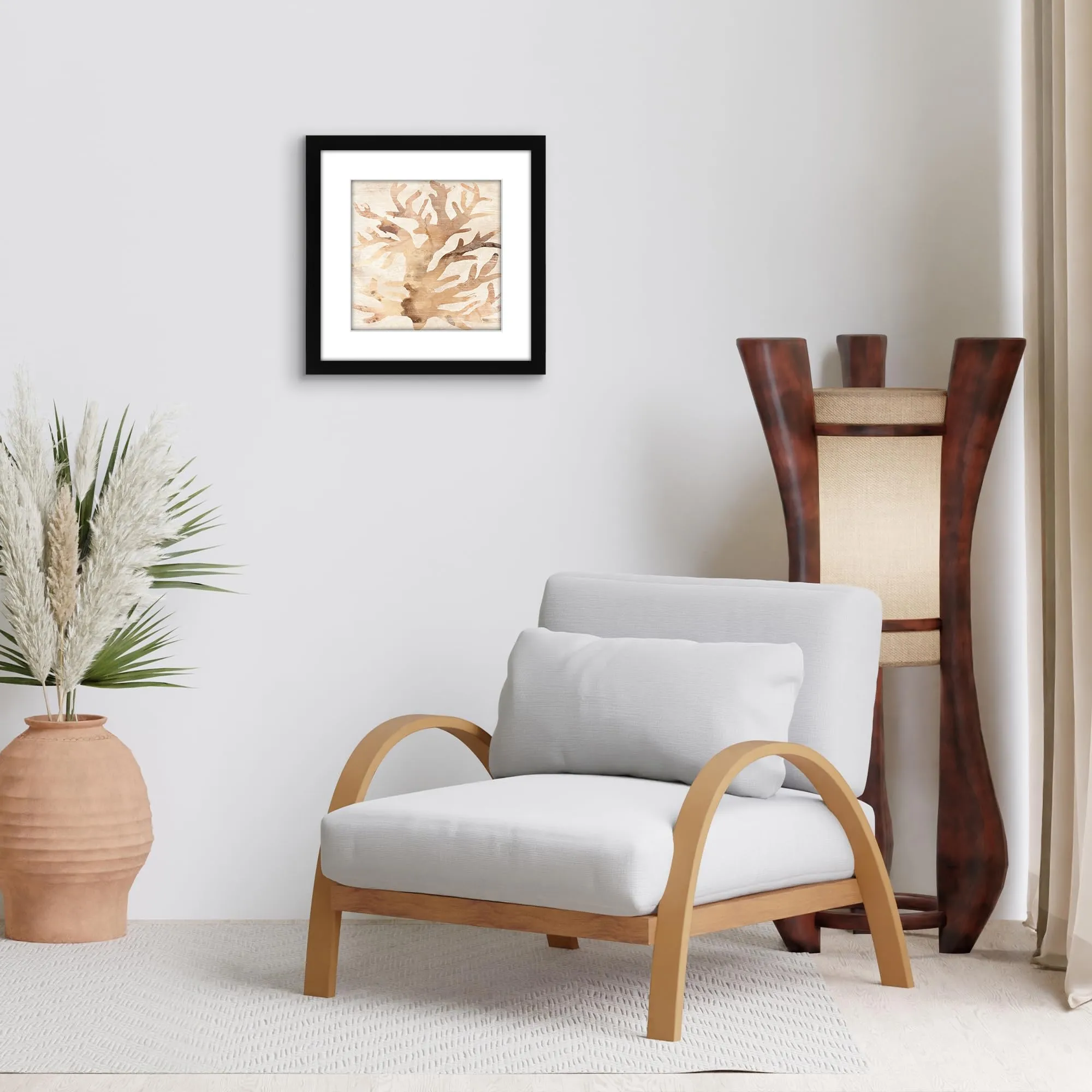 Americanflat Cornice 35x35 cm Nera con Passepartout 25x25 cm in Legno MDF - immagine 6