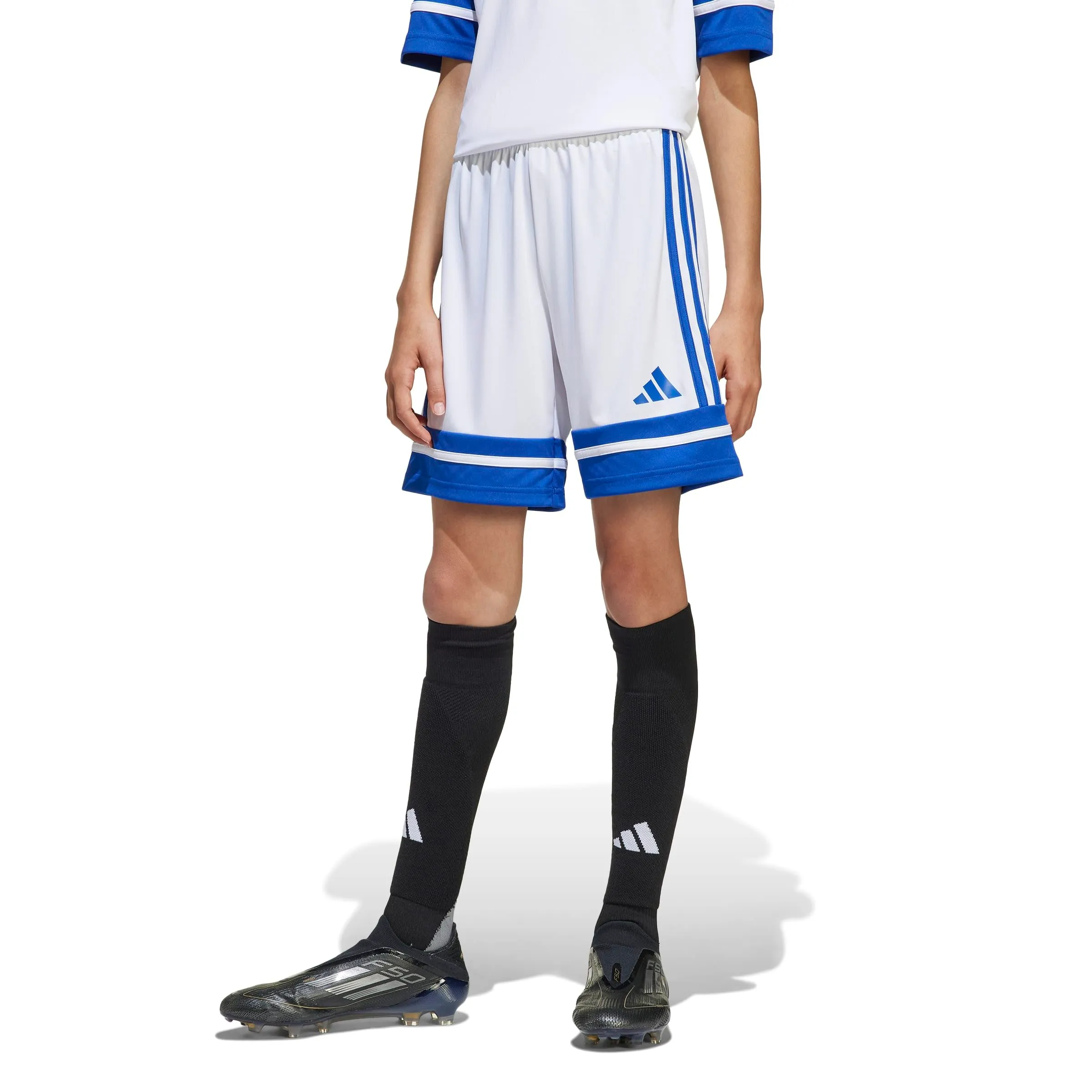 adidas Squadra 25 Shorts Kids, White/Team Royal Blue - immagine 4