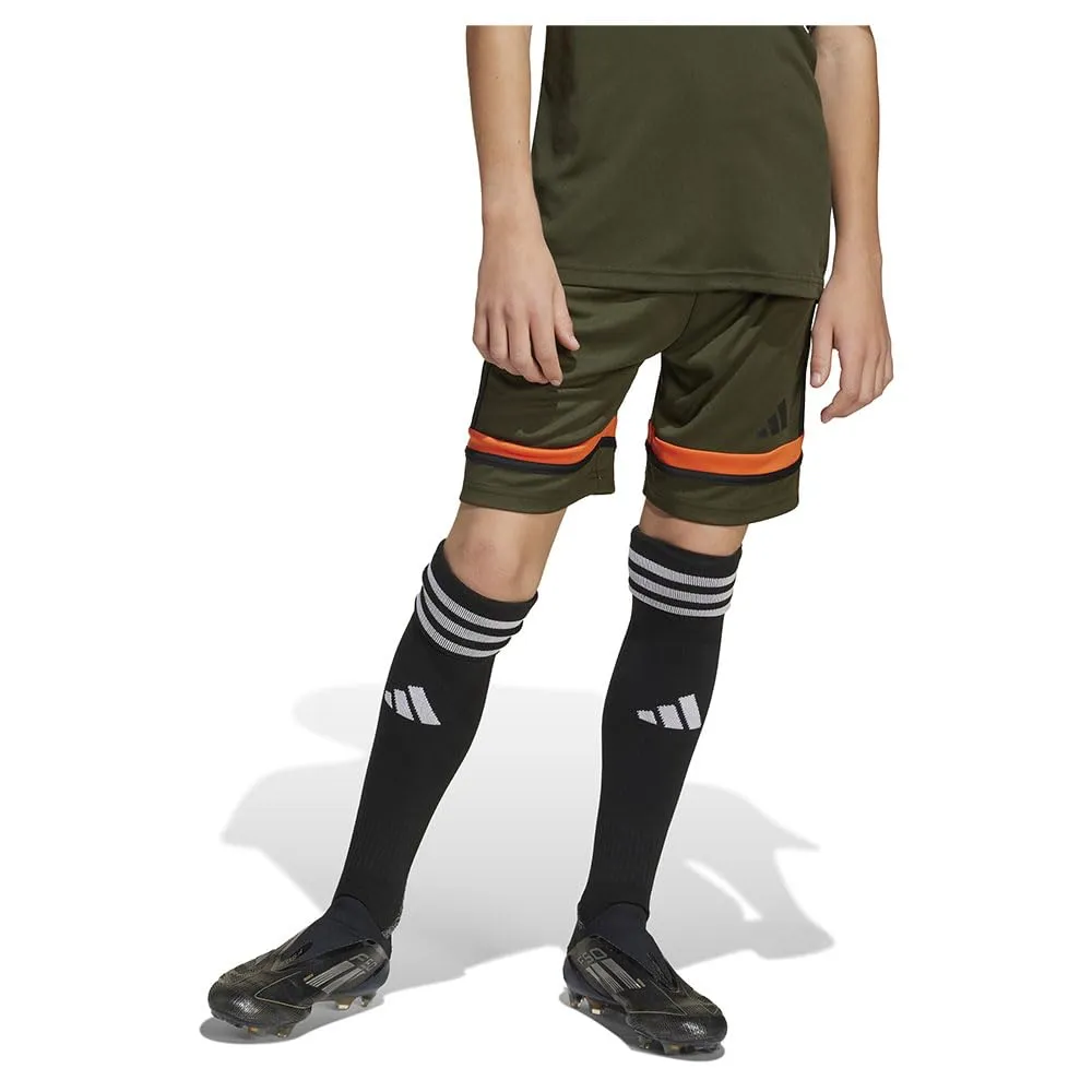 adidas Squadra 25 Shorts Kids - Night Cargo/Black/Semi Impact Orange - immagine 3