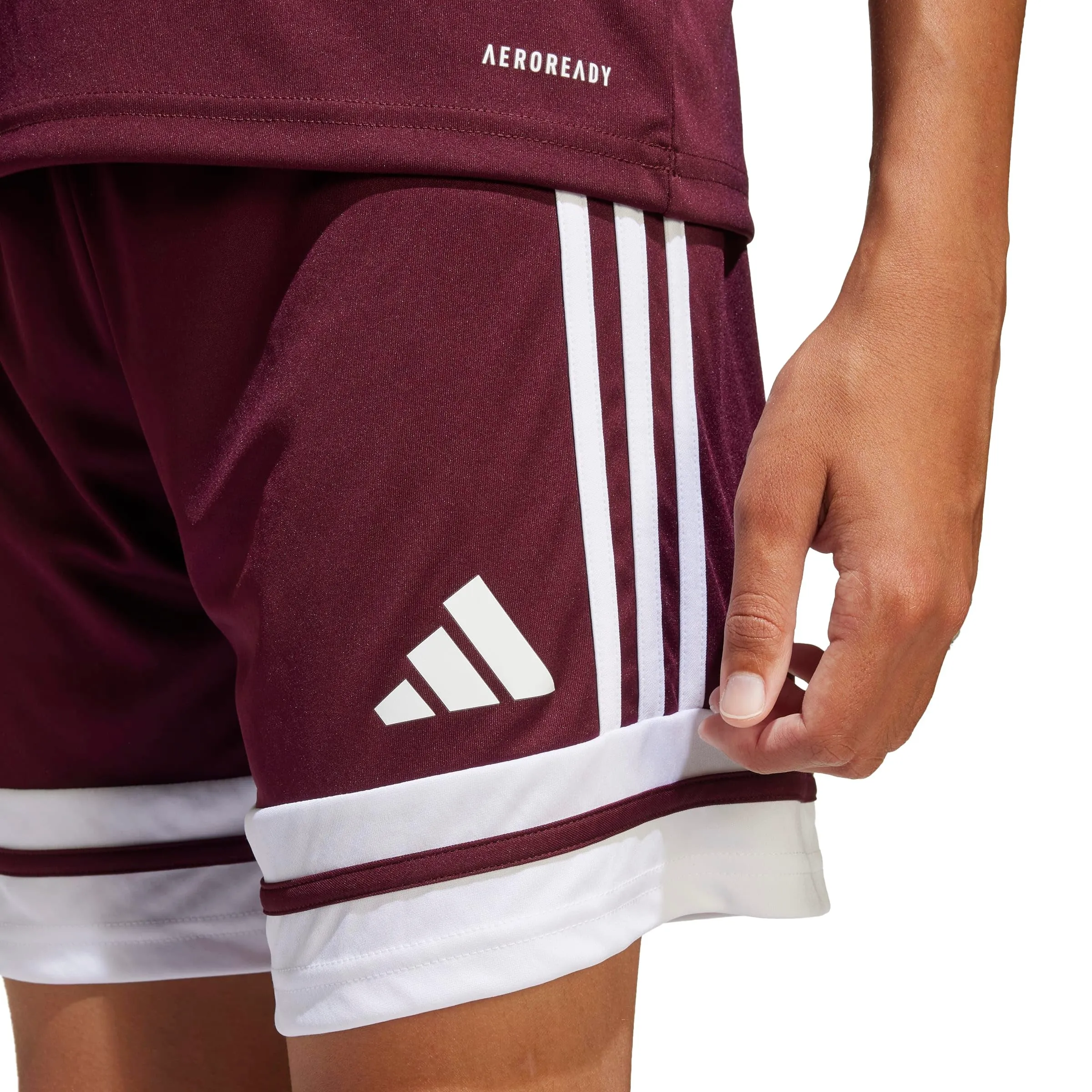 adidas Squadra 25 Short Kids, Team Maroon 2/White - immagine 5