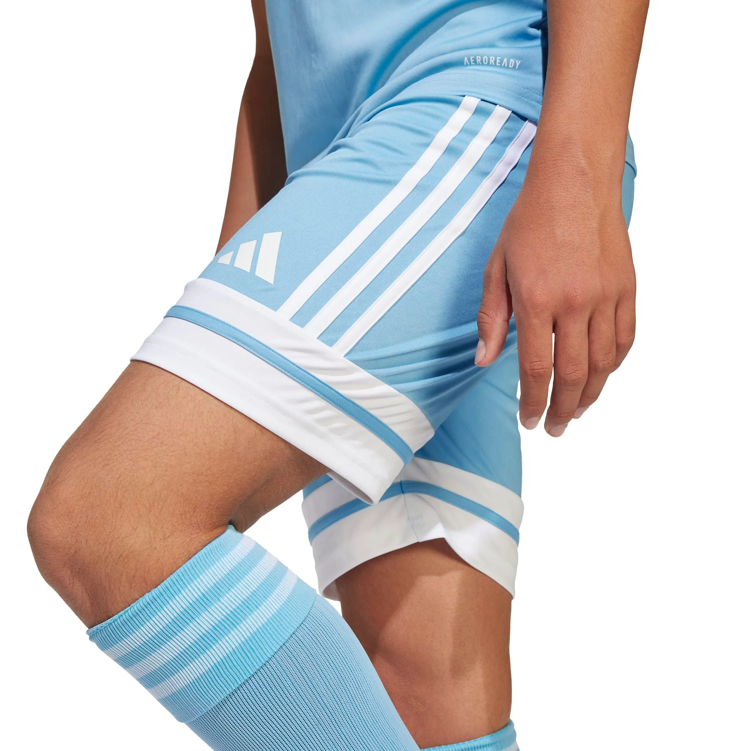 adidas Squadra 25 Shorts Kids - Team Light Blue/White - immagine 6