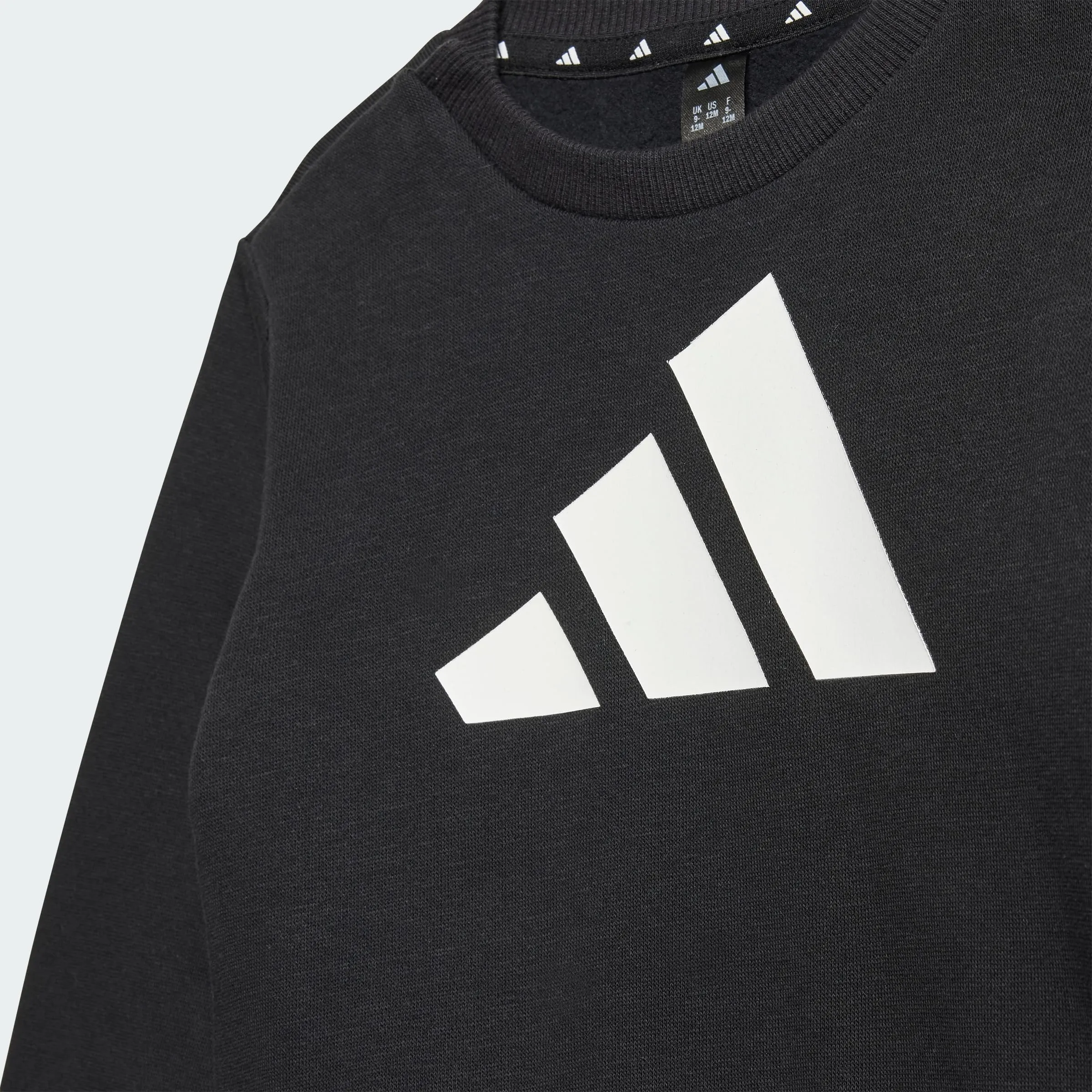 adidas Big Logo Essentials Jogger Track Suit, Black/White, 9-12 Months - immagine 2