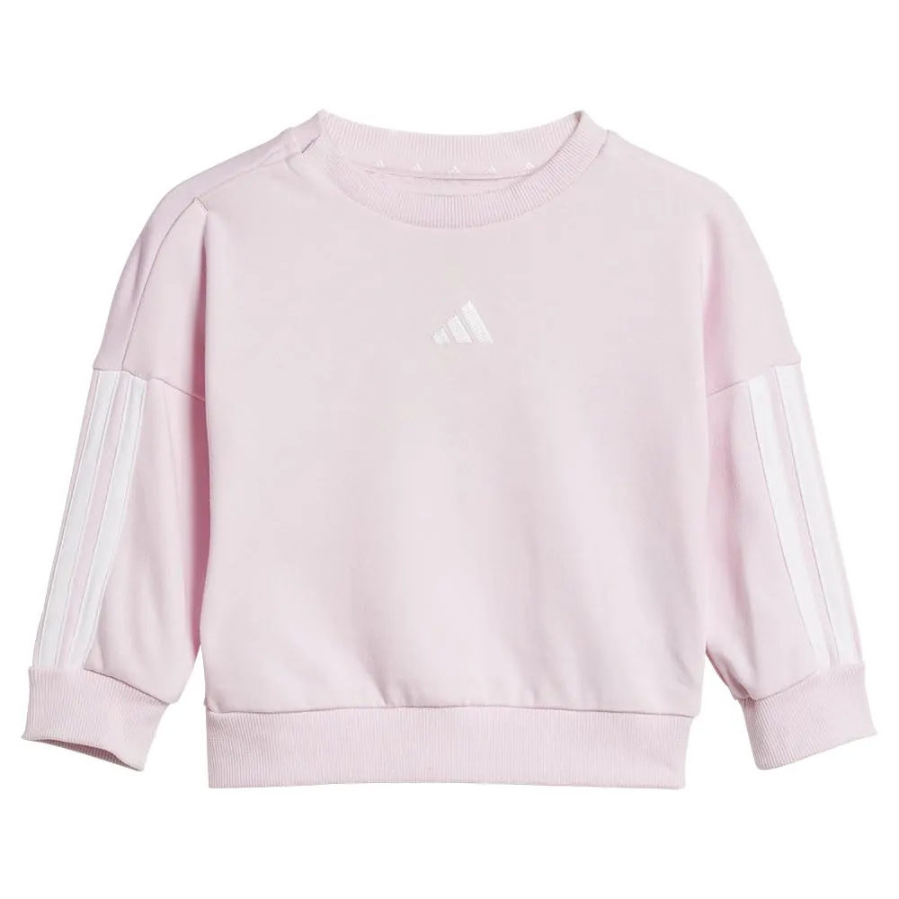 adidas Bimbi 0-24 Essentials Jogger Track Suit, Clear Pink/White/Lavender, 2-3 Years - immagine 2