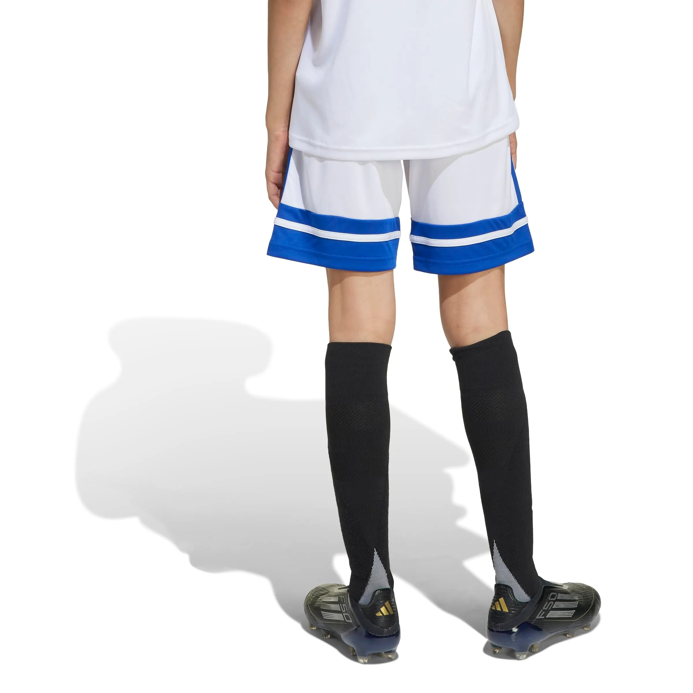 adidas Squadra 25 Shorts Kids, White/Team Royal Blue - immagine 2