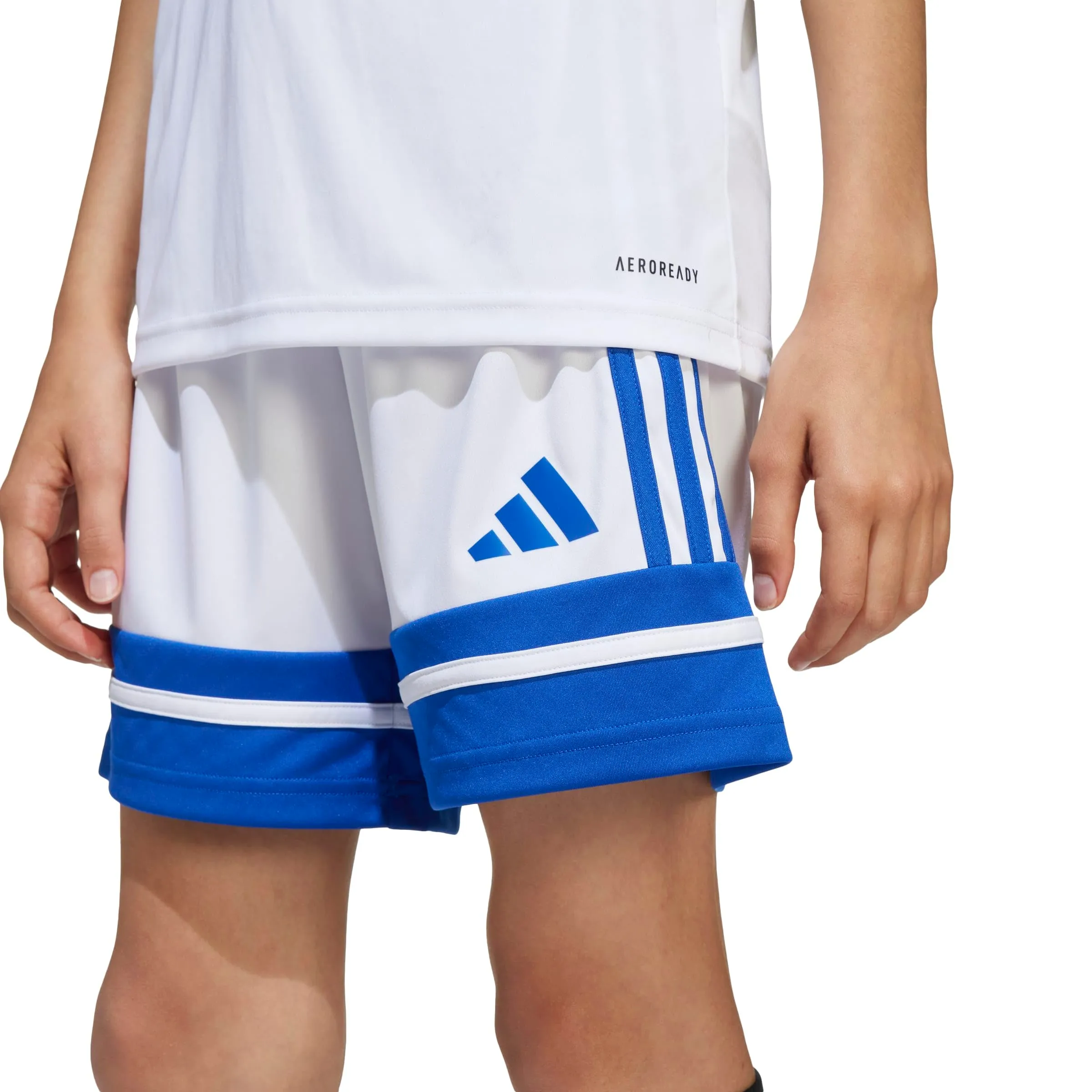 adidas Squadra 25 Short Kids, White/Team Royal Blue - immagine 5