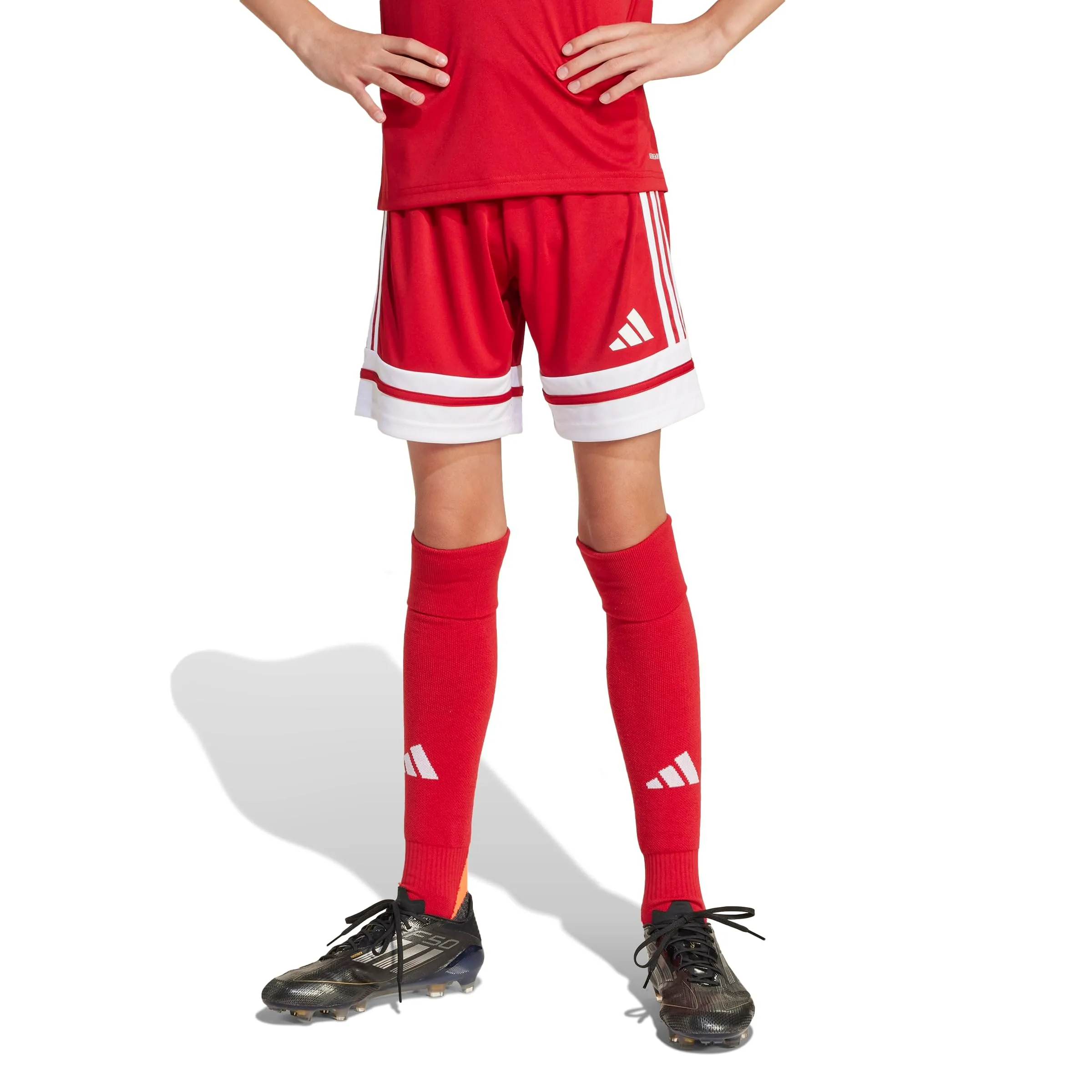 adidas Squadra 25 Junior Kids Shorts - Team Power Red/White - JJ2416 - immagine 3