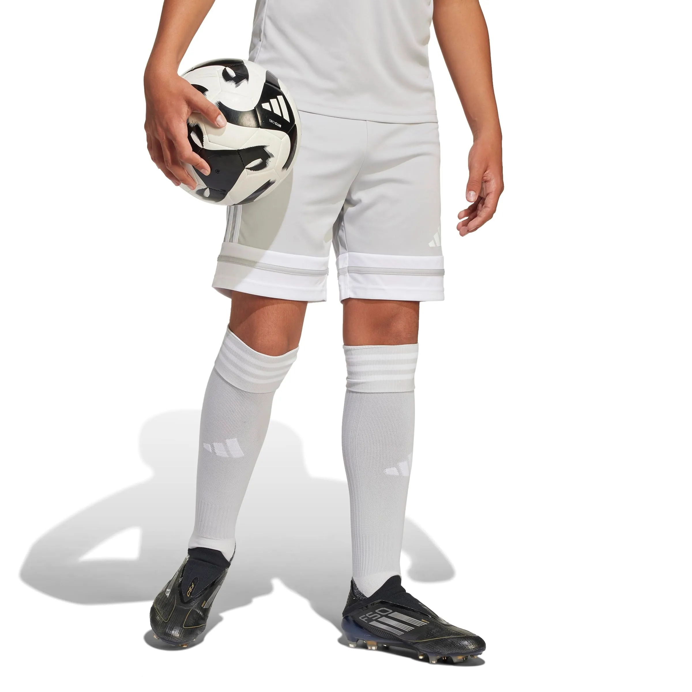adidas Squadra25 Shorts Kids - Team Light Grey/White - immagine 3