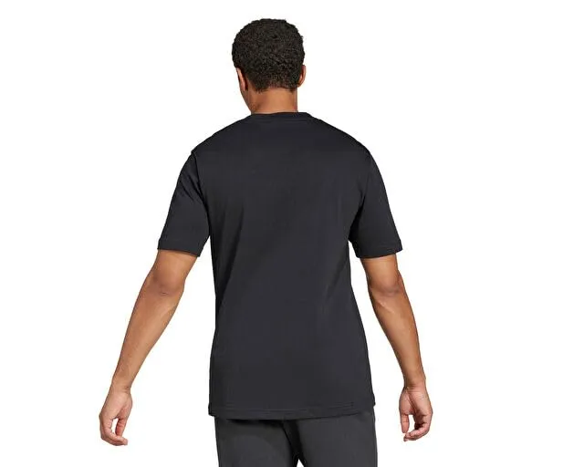 adidas Essentials Big Logo Single Jersey Shirt - Black/White, XL - immagine 3