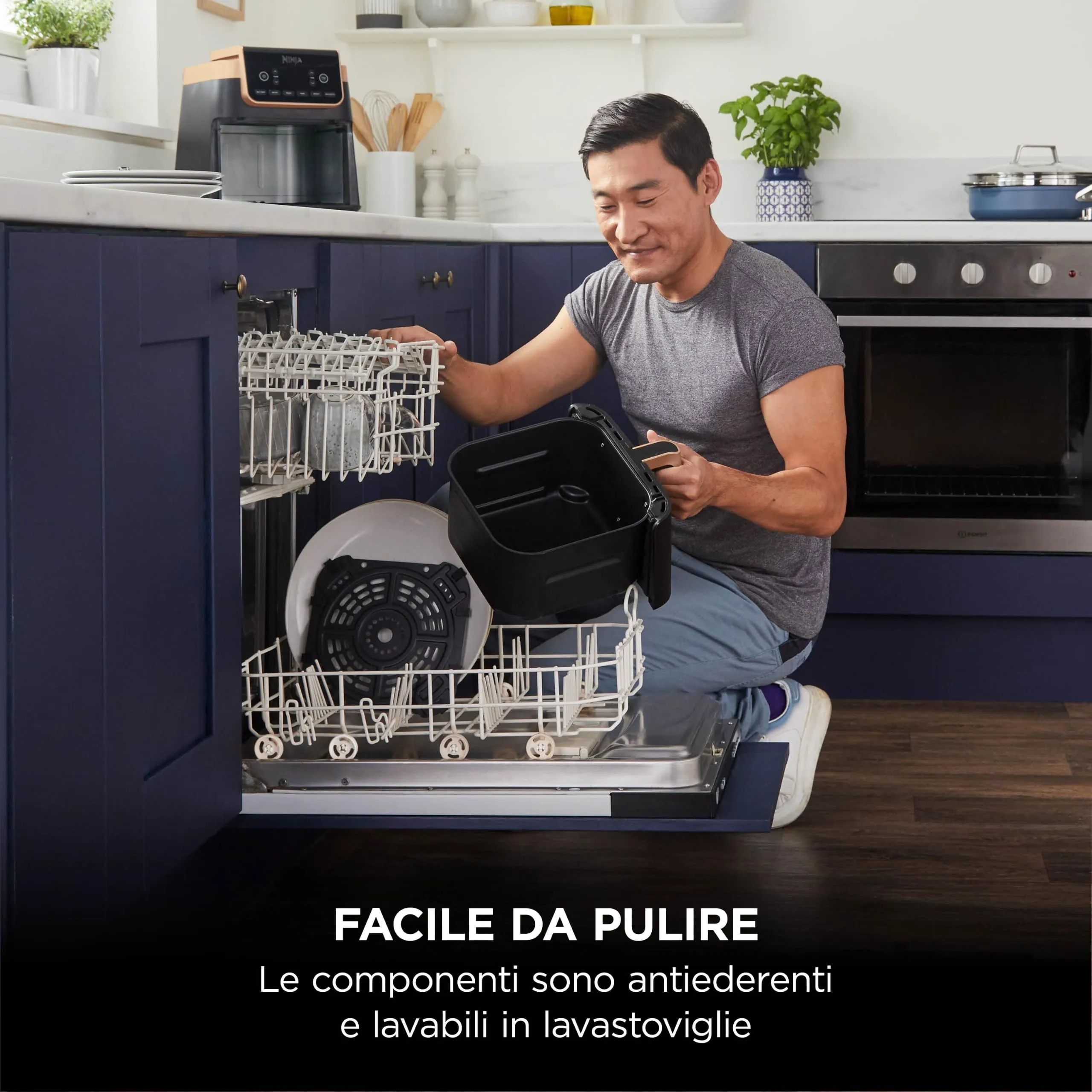 Ninja Max Pro Friggitrice ad Aria 6,2L Nero/Rame AF180EUCP - immagine 9