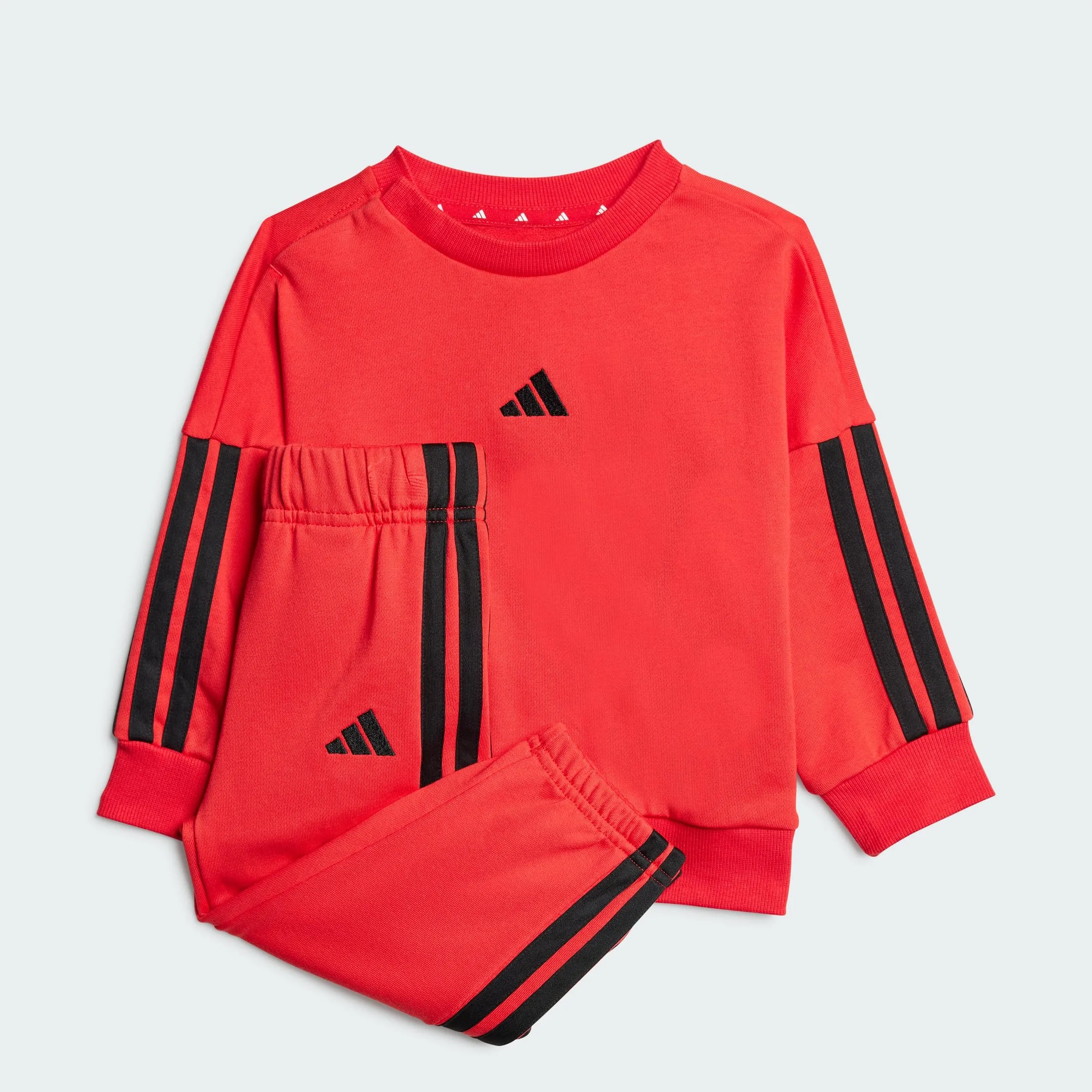 adidas Bimbi 0-24 Essentials Jogger, Pure Ruby/Black, 9-12 Months - immagine 4