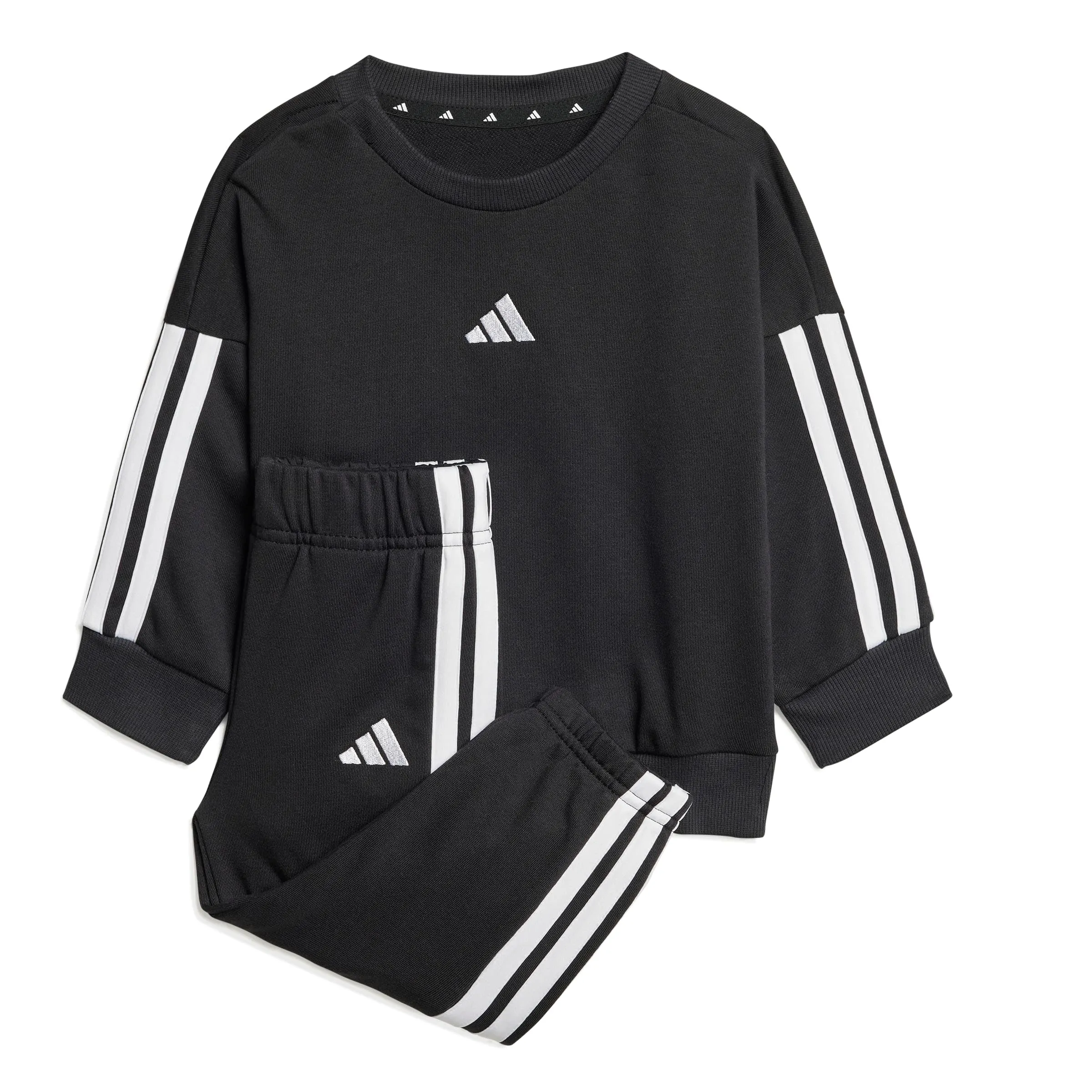 adidas Bimbi 0-24 Essentials Jogger Track Suit, Black/White, 3-4 Years - immagine 1