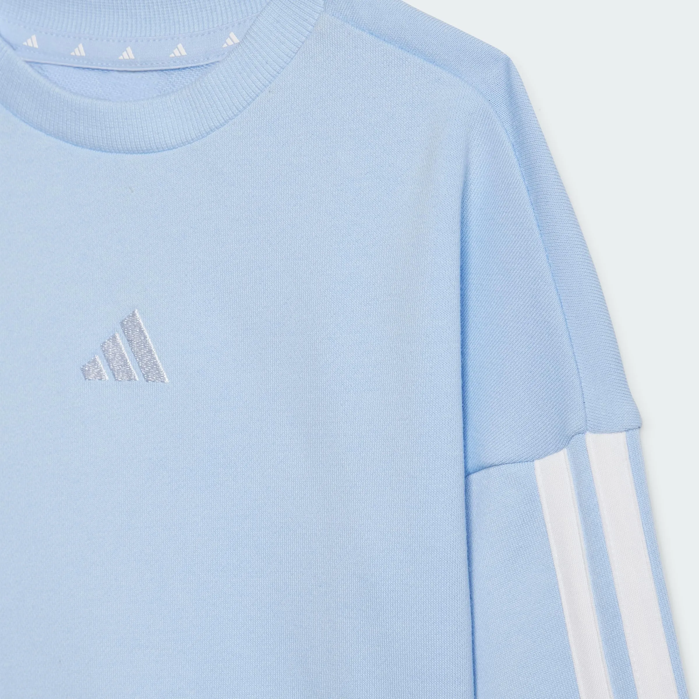 adidas Bimbi 0-24 Essentials Jogger Track Suit, Glow Blue/White, 6-9 Months - immagine 4