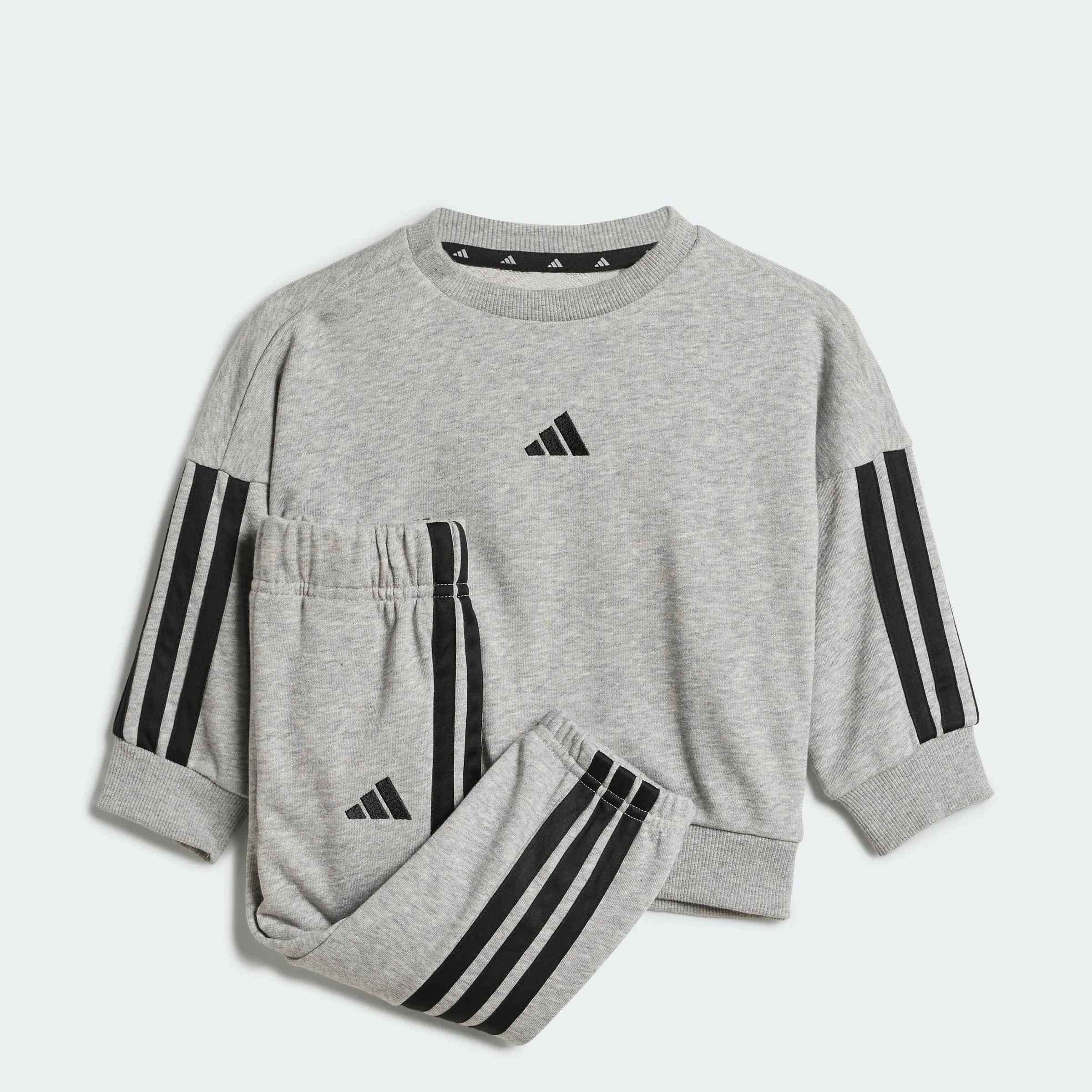 adidas Bimbi 0-24 Essentials Jogger, Medium Grey Heather/Clear Pink, 9-12 Months - immagine 4