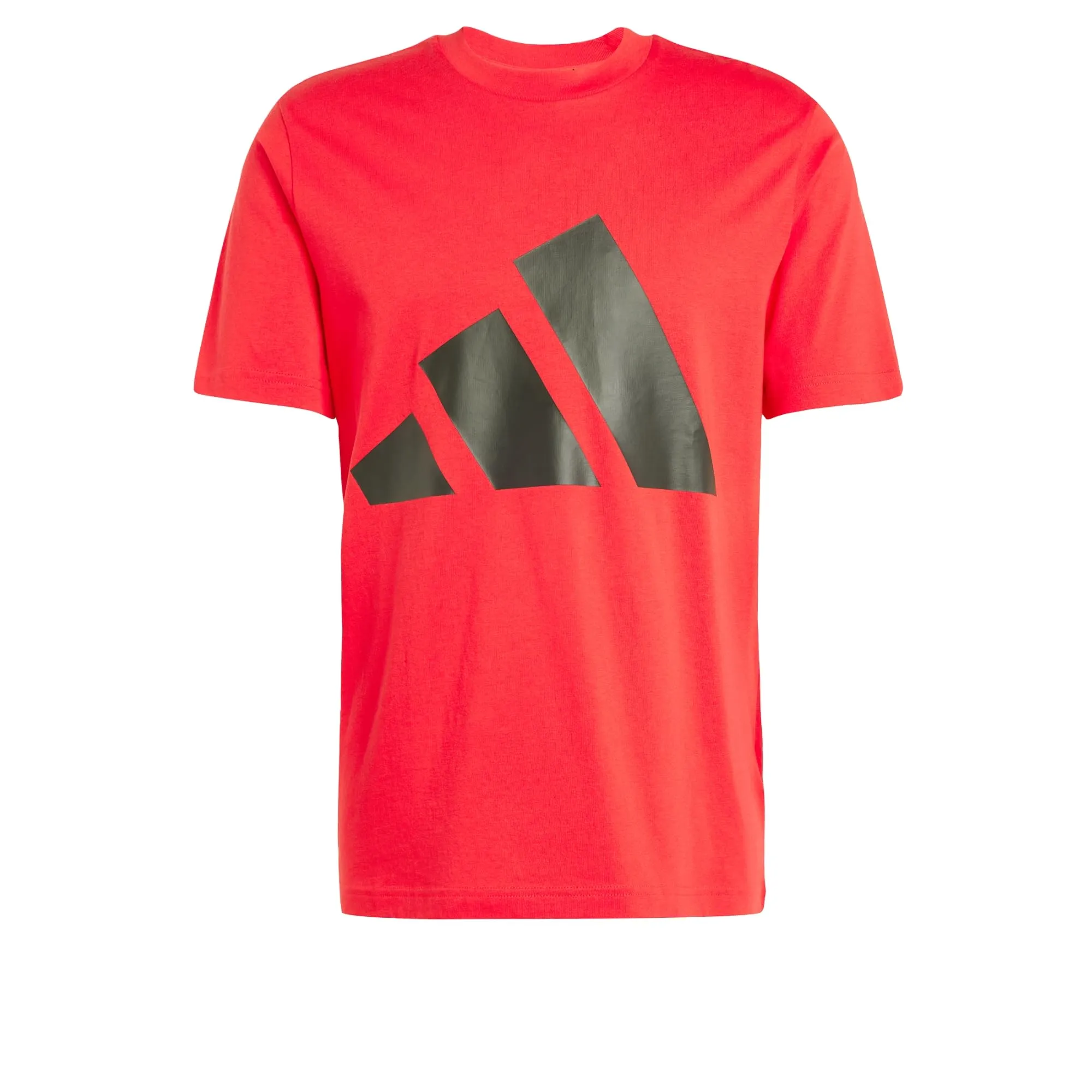 adidas Essentials Big Logo Single Jersey Shirt - Pure Ruby/Black, S - immagine 1