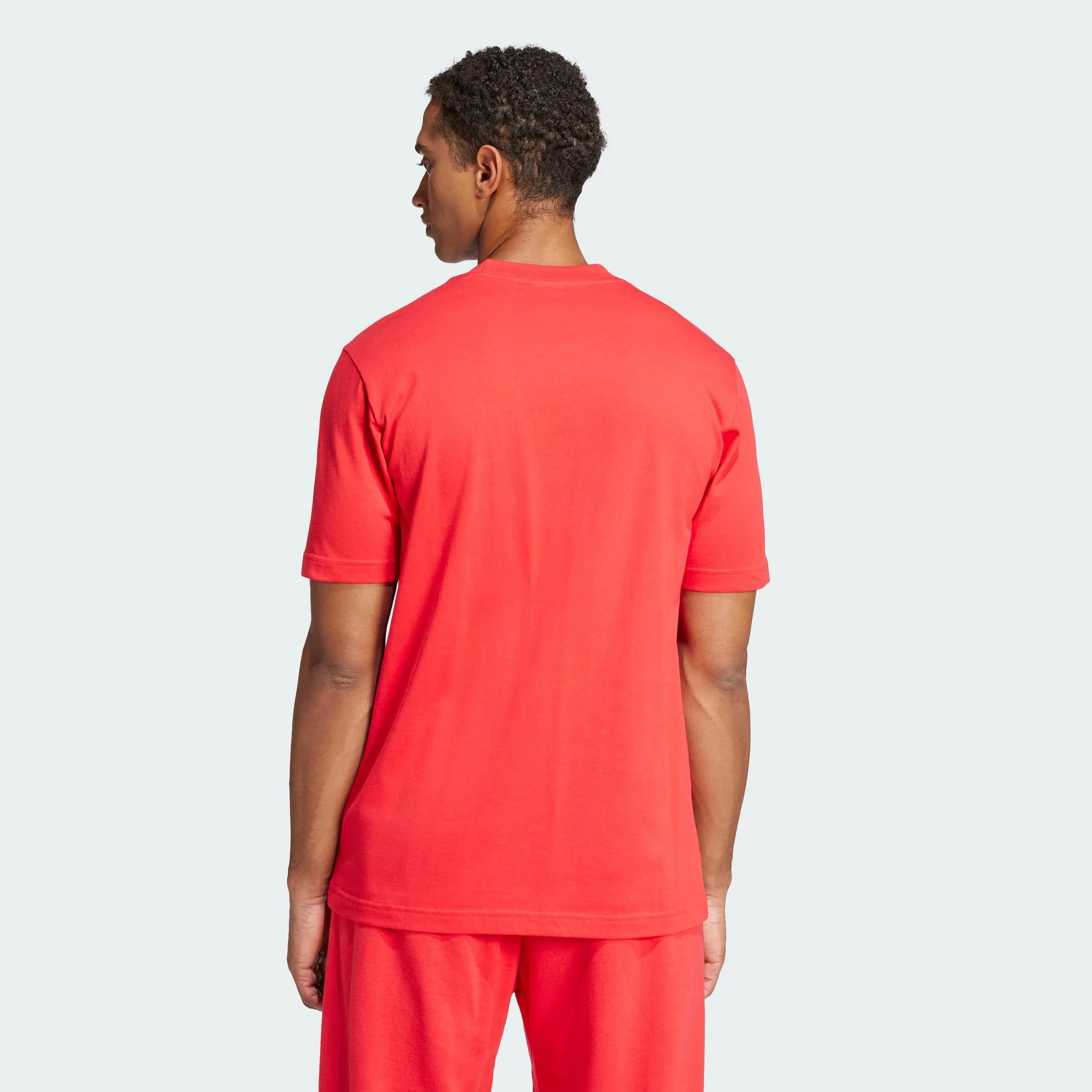 adidas Essentials Big Logo Single Jersey Shirt - Pure Ruby/Black, S - immagine 5