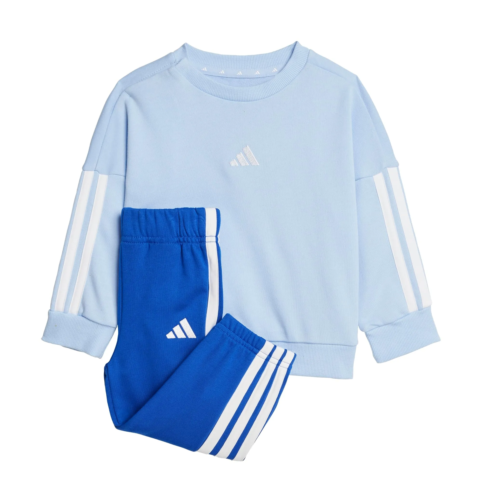 adidas Bimbi 0-24 Essentials Jogger Track Suit, Glow Blue/White, 2-3 Years - immagine 1