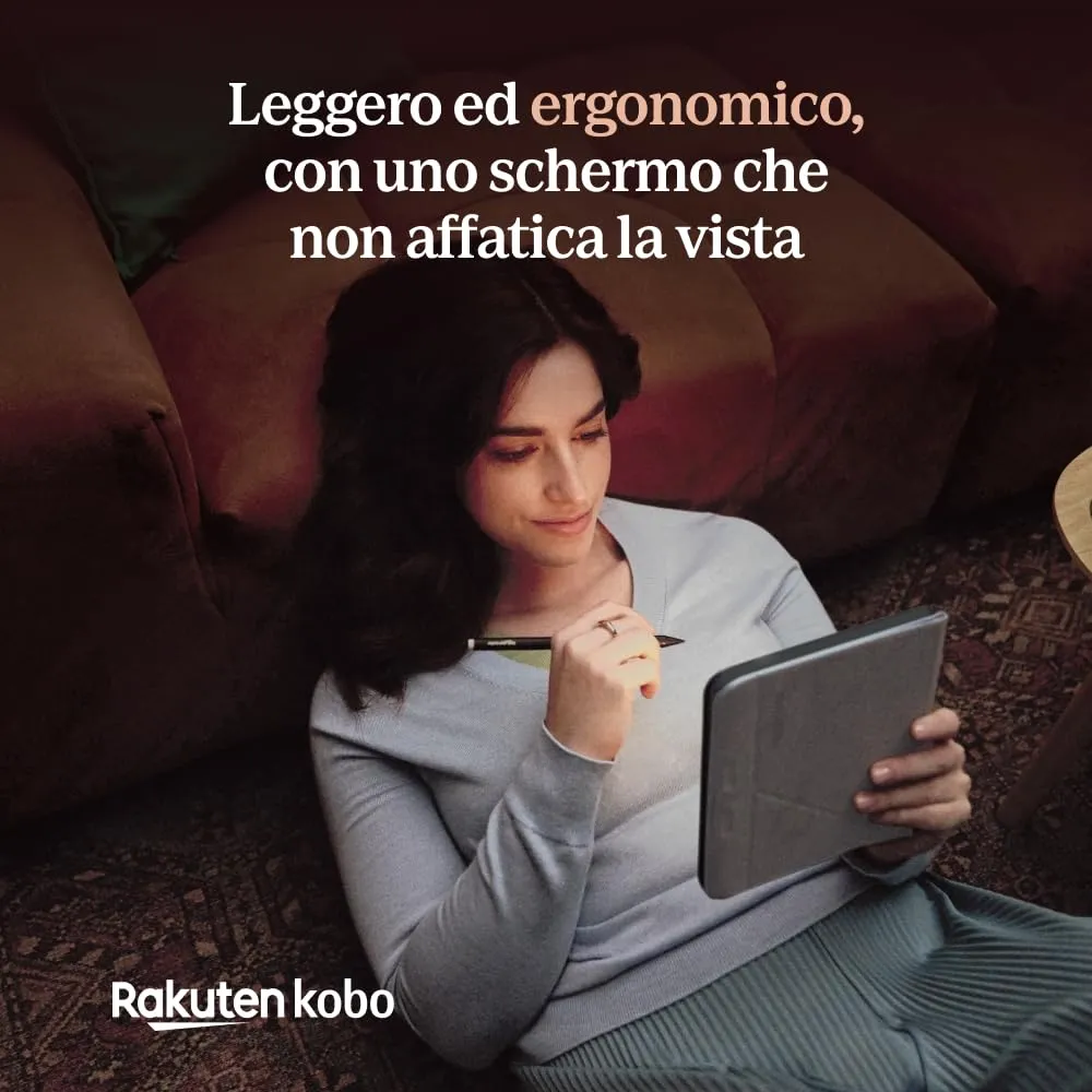 Kobo Libra Colour eReader, 7” E Ink Kaleido 3 Color Display, 32 GB, Bianco - immagine 6