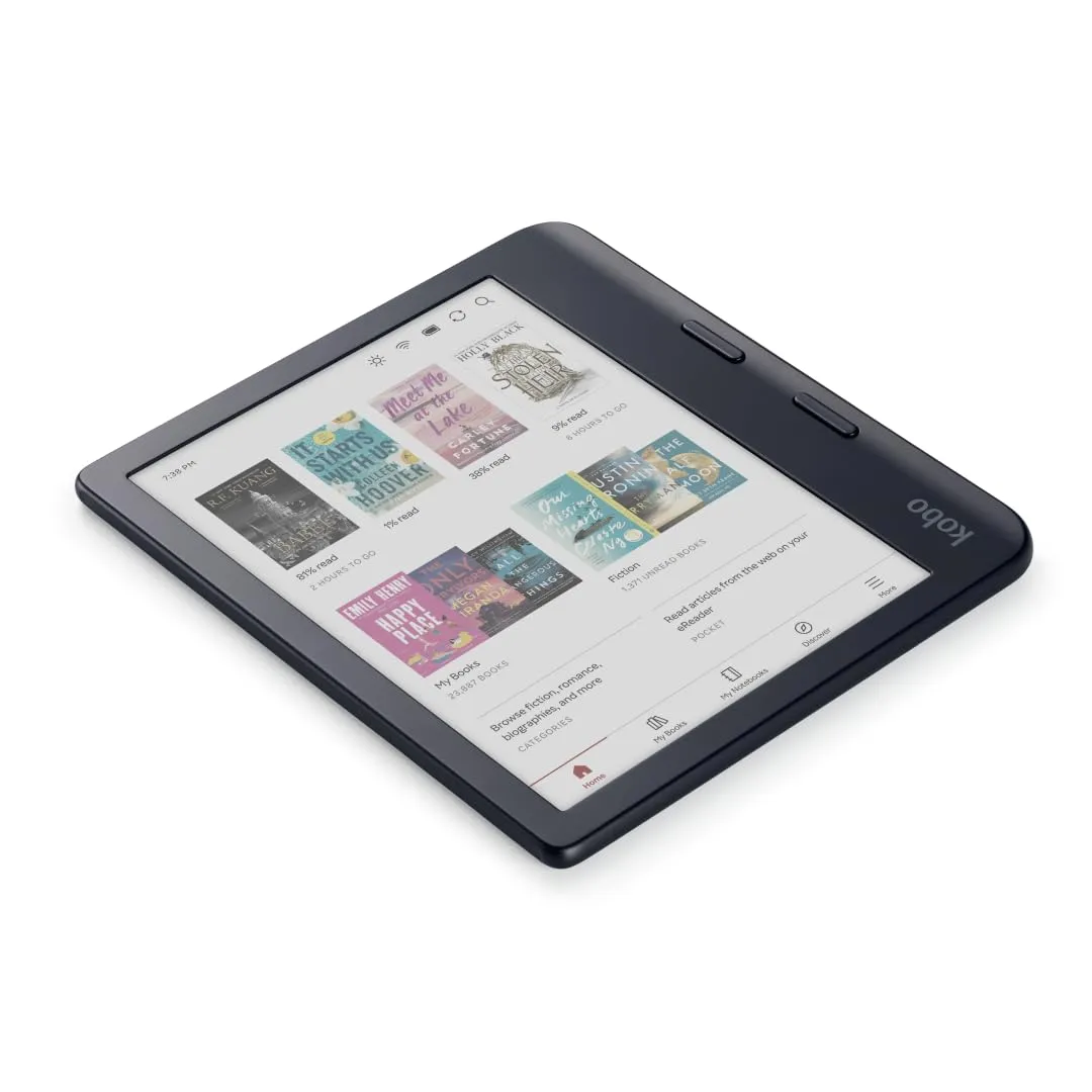 Kobo Libra Colour eReader 7" E Ink Kaleido 3 Color Display (Nero) - immagine 3