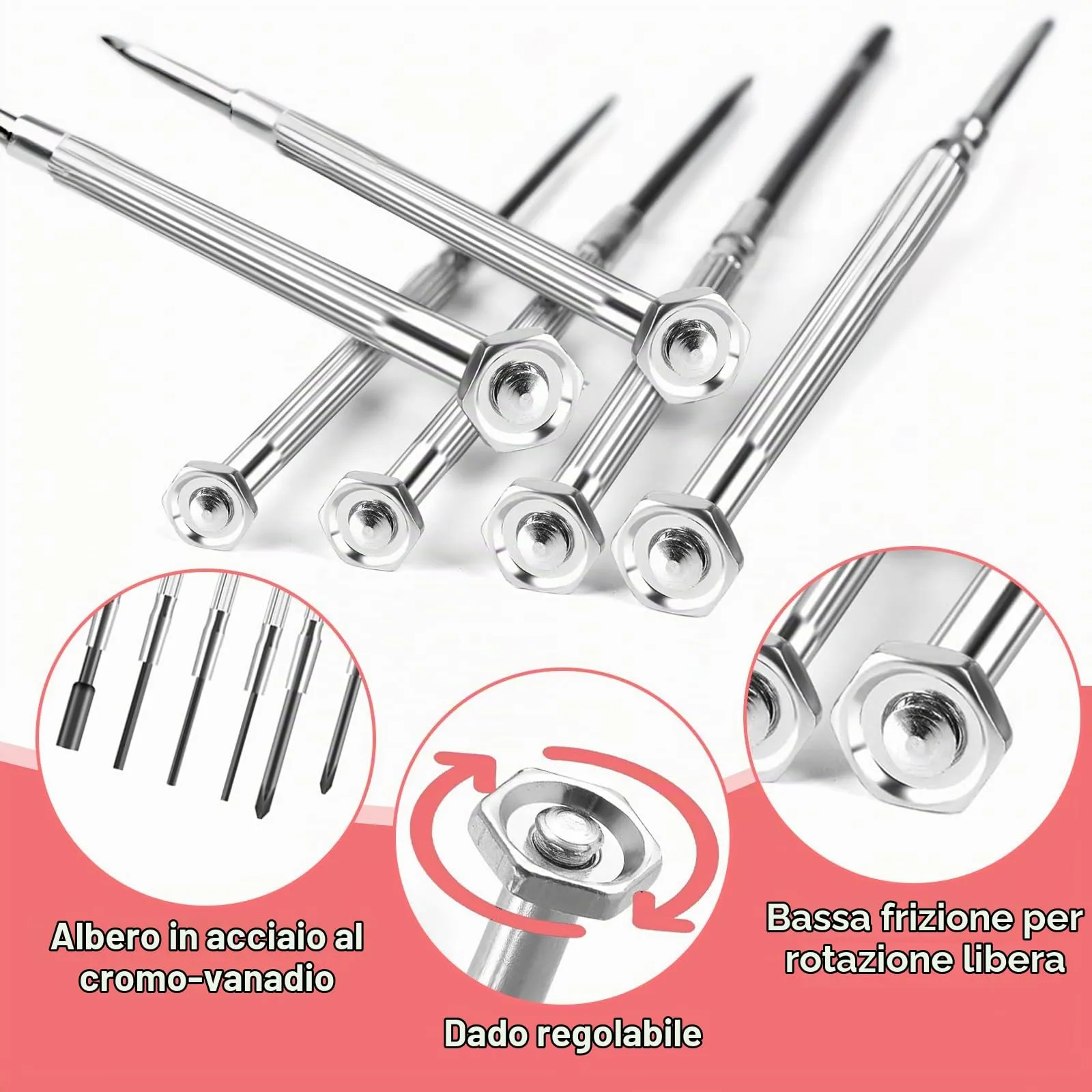 Haizibo Set di Cacciaviti di Precisione 16 in 1 per Occhiali e Orologi - immagine 4