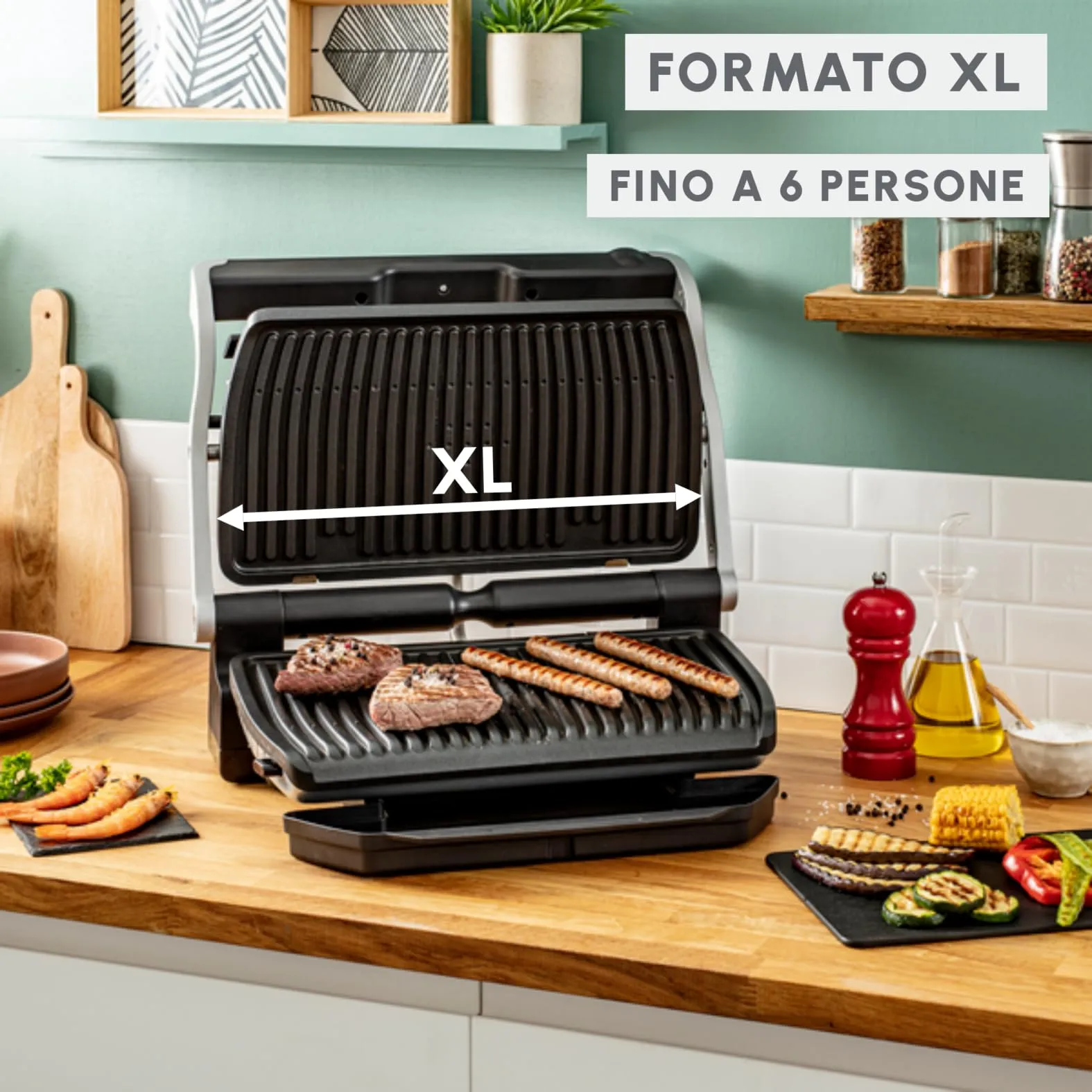 Moulinex Optigrill+ XL Griglia Elettrica da Interno GI722D - immagine 6