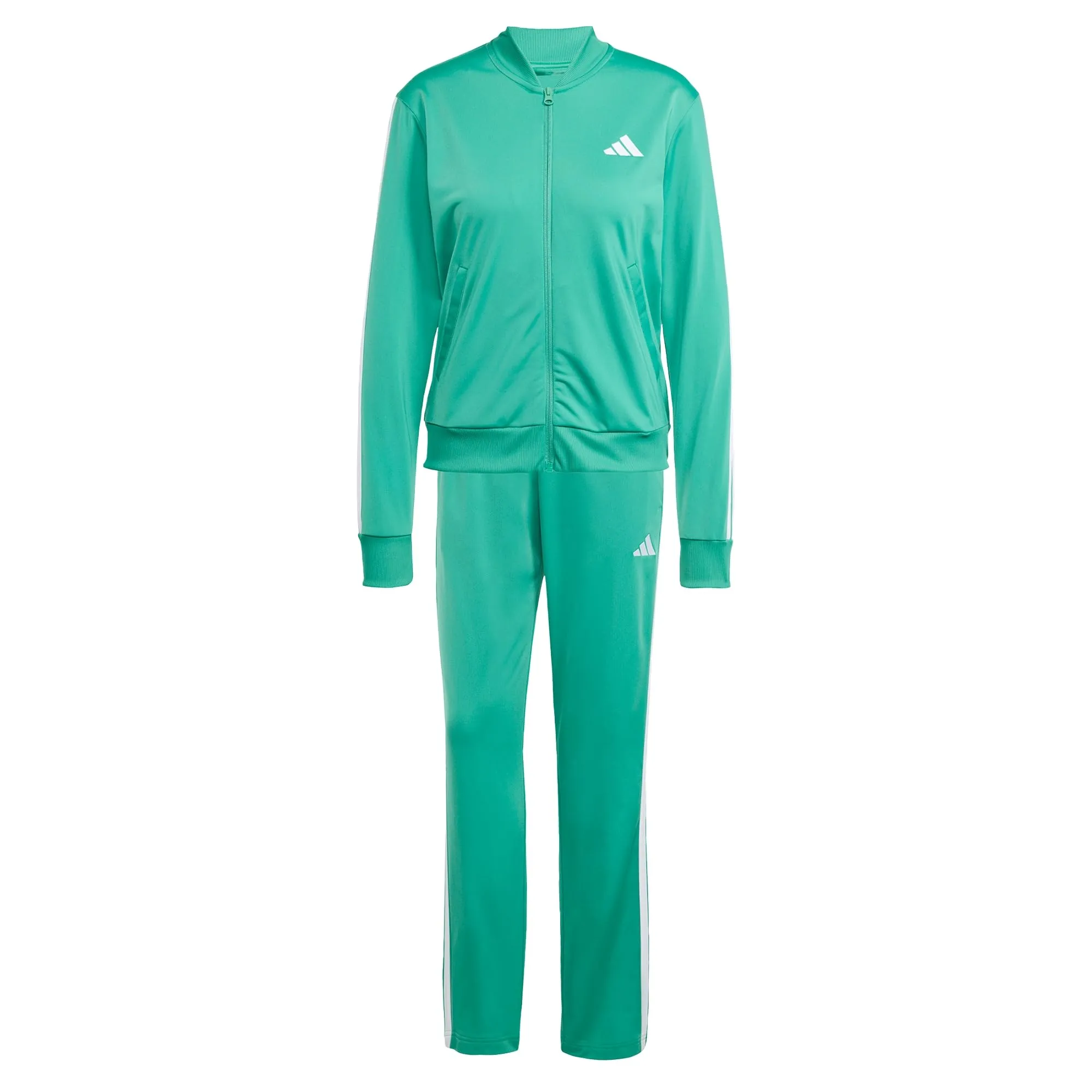 adidas Essentials 3-Stripes Tracksuit, Semi Court Green, S - immagine 1