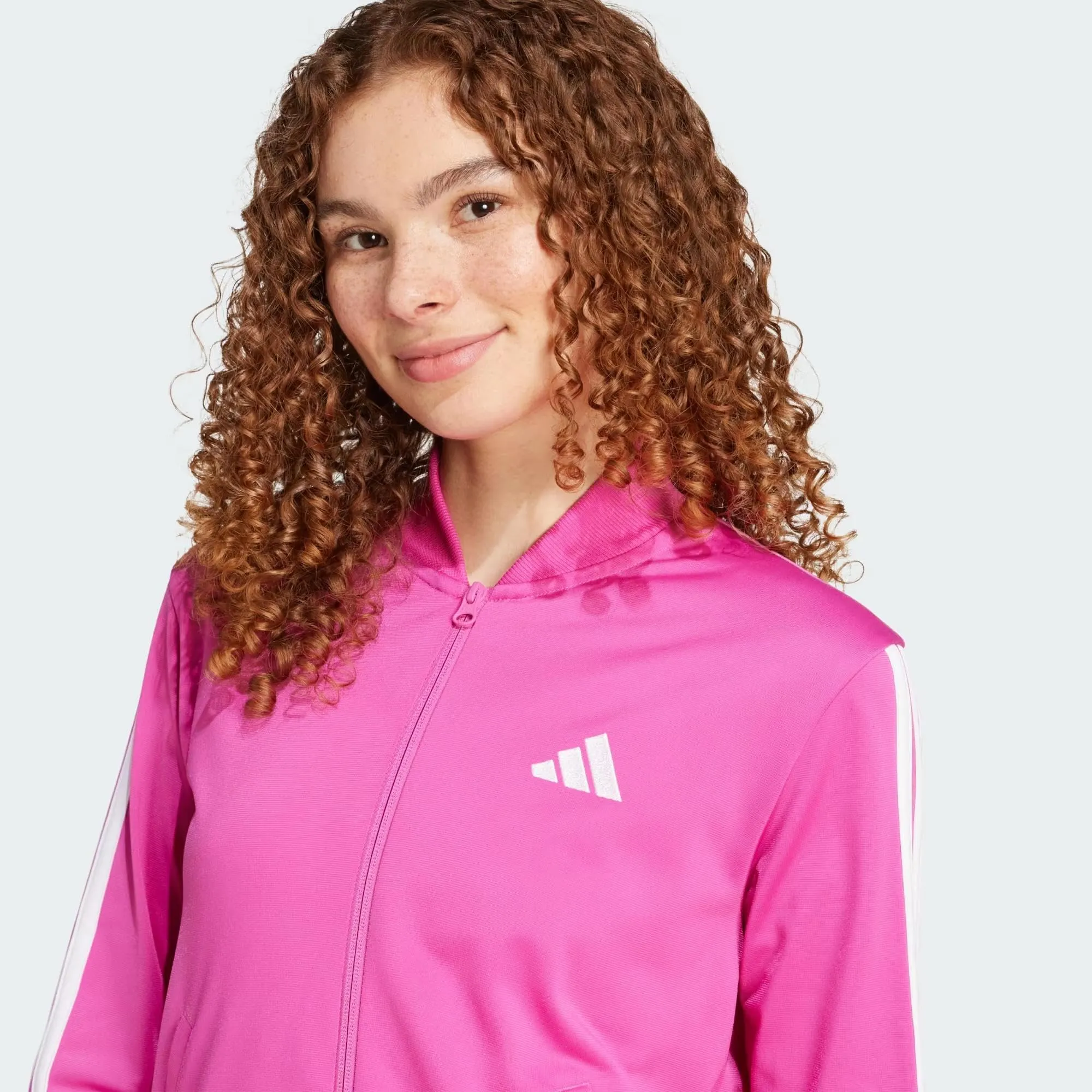 adidas Essentials 3-Stripes Tracksuit, Semi Lucid Fuchsia, XS - immagine 2