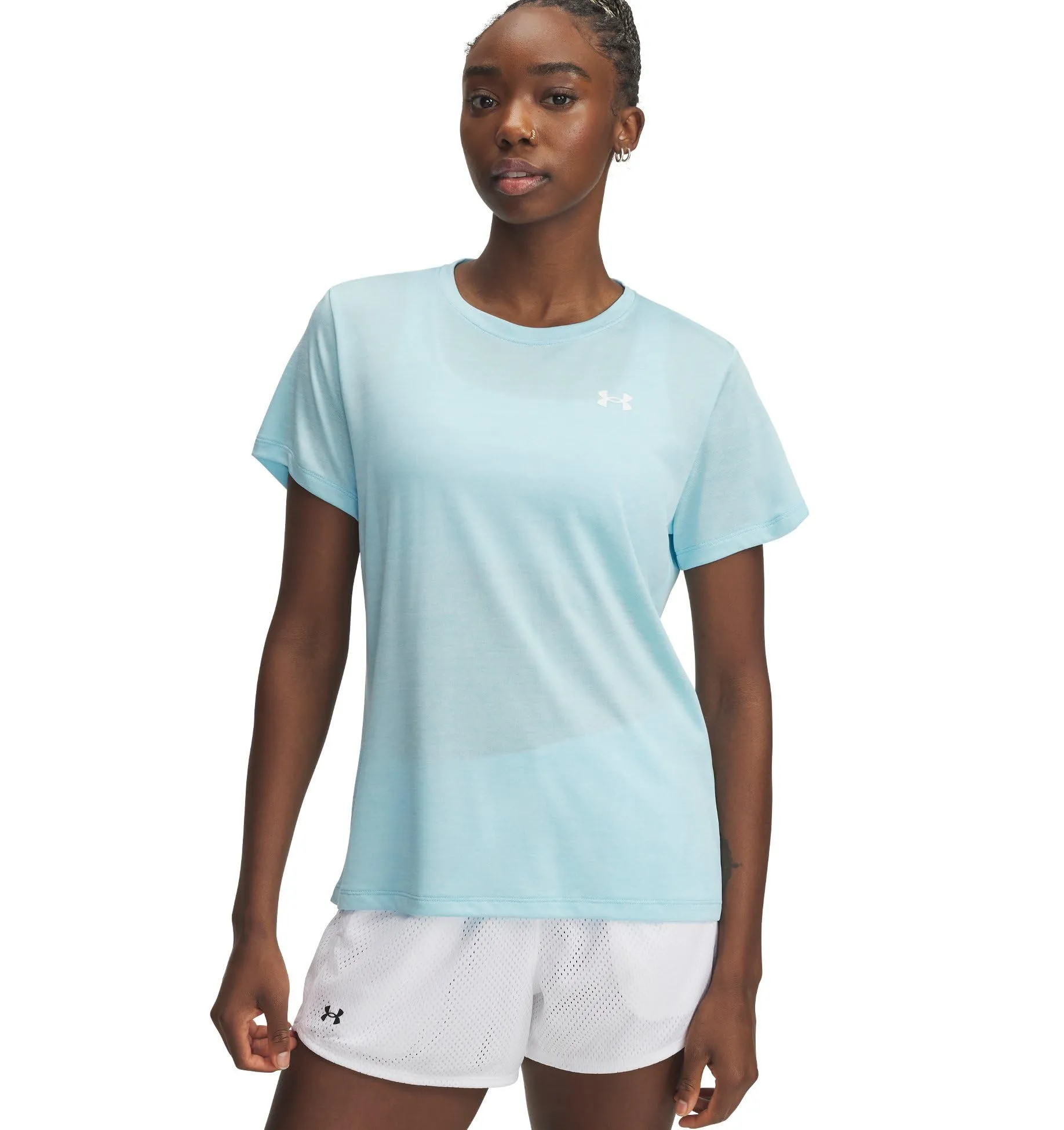 Under Armour Tech Twist Short Sleeve Crew, (494) Stream / Bianco, XXL Donna - immagine 1