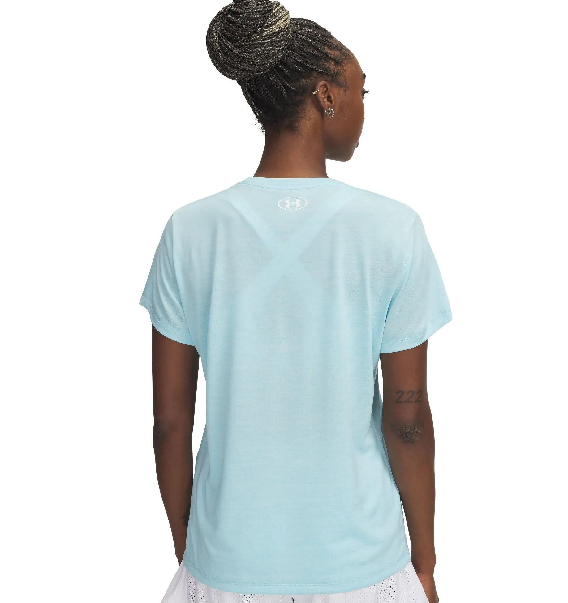 Under Armour Tech Twist Short Sleeve Crew, (494) Stream / Bianco, XXL Donna - immagine 2