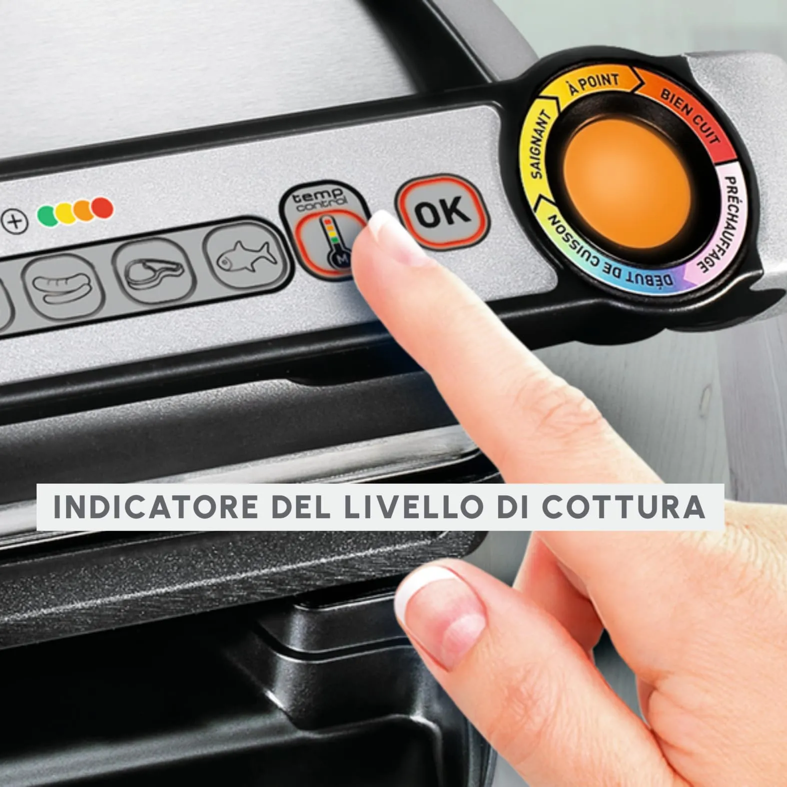 Moulinex Optigrill+ Griglia Elettrica Inox GI712D - immagine 5
