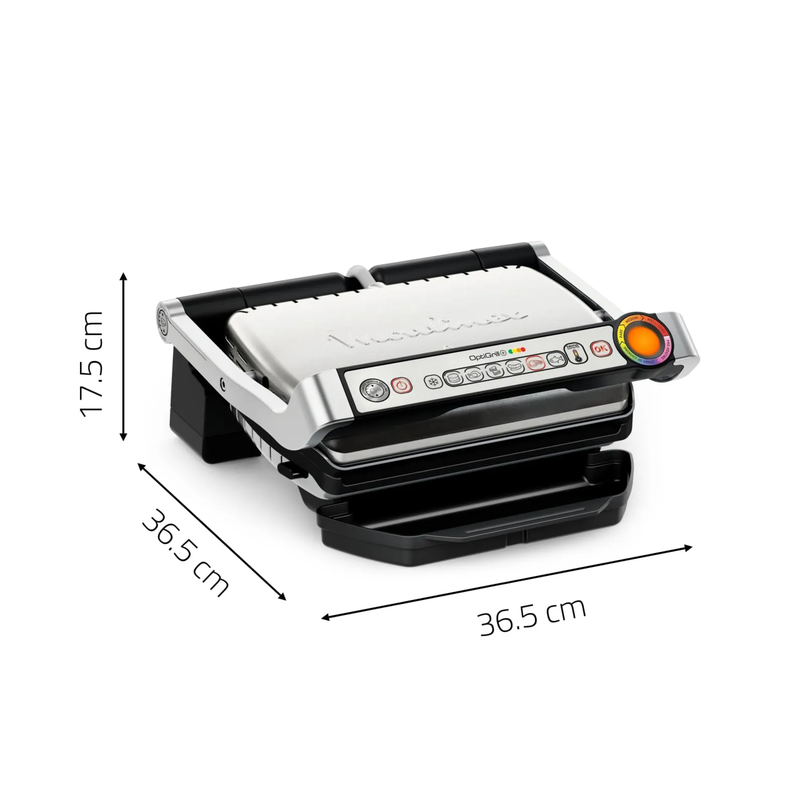 Moulinex Optigrill+ Griglia Elettrica Inox GI712D - immagine 6
