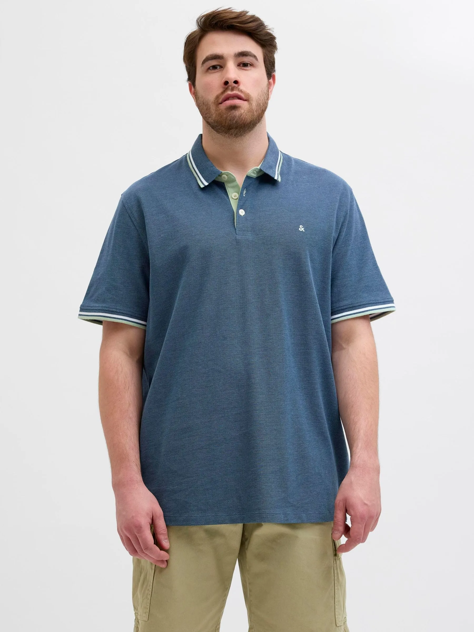 Jack & Jones Oceanview Men's Polo Shirt Plus Size, 4XL - immagine 2
