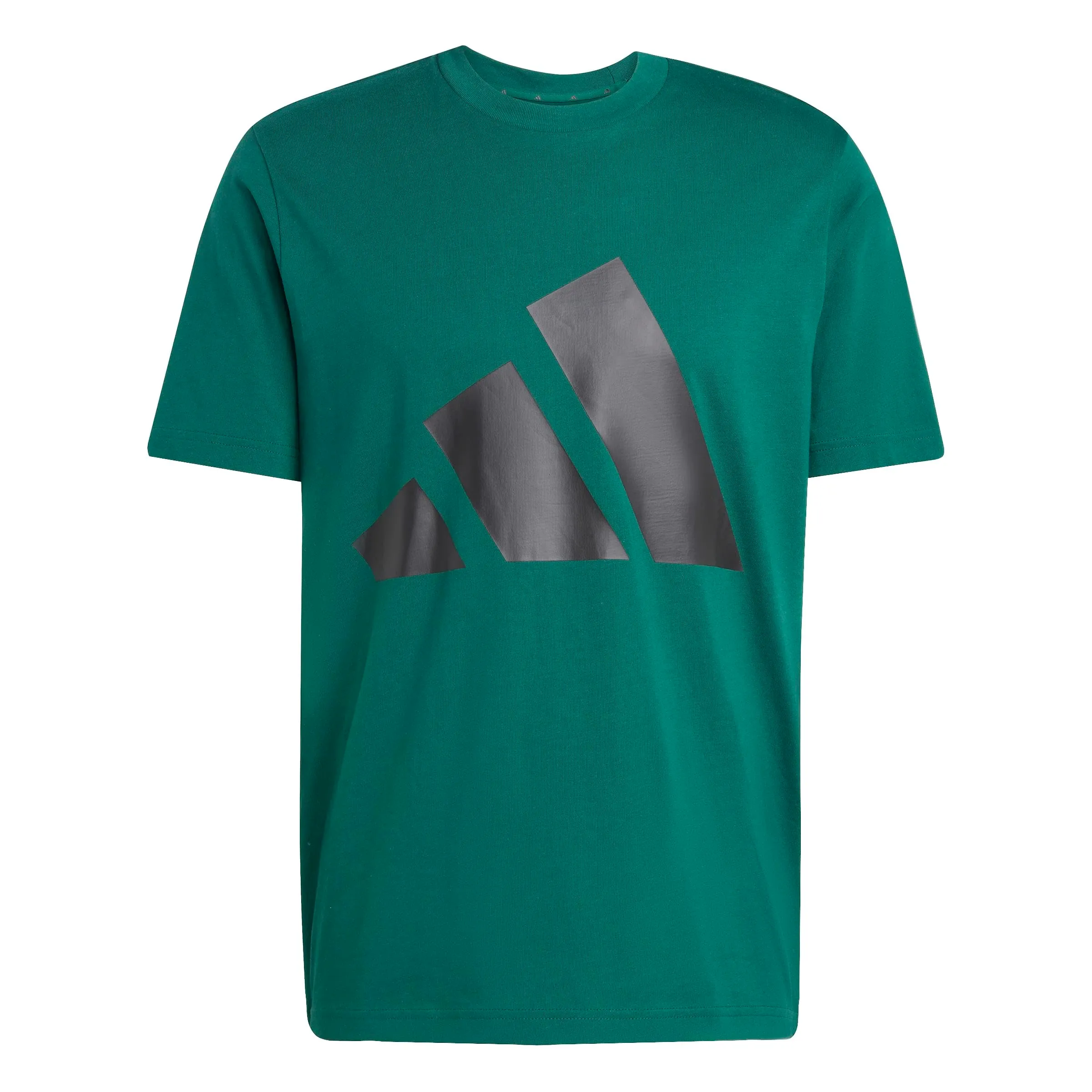 adidas Essentials Big Logo Single Jersey Shirt, Collegiate Green/Black, XXL - immagine 1