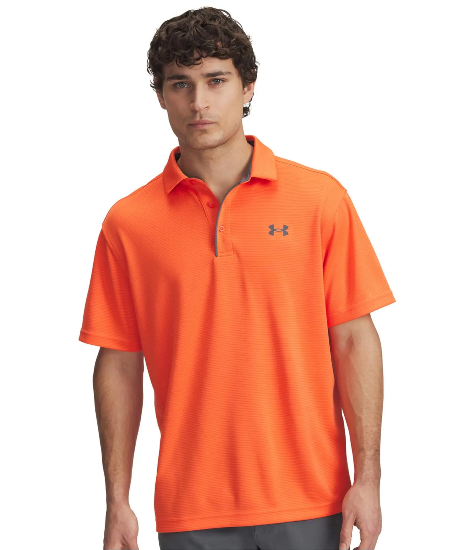 Under Armour Tech Polo - Fire/Pitch Gray - immagine 1