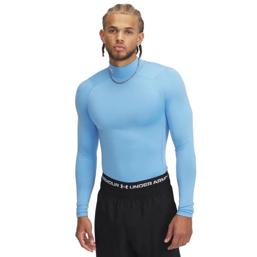 Under Armour ColdGear Compression Mock Uomo - Carolina Blu/Bianco/Bianco - L - immagine 1