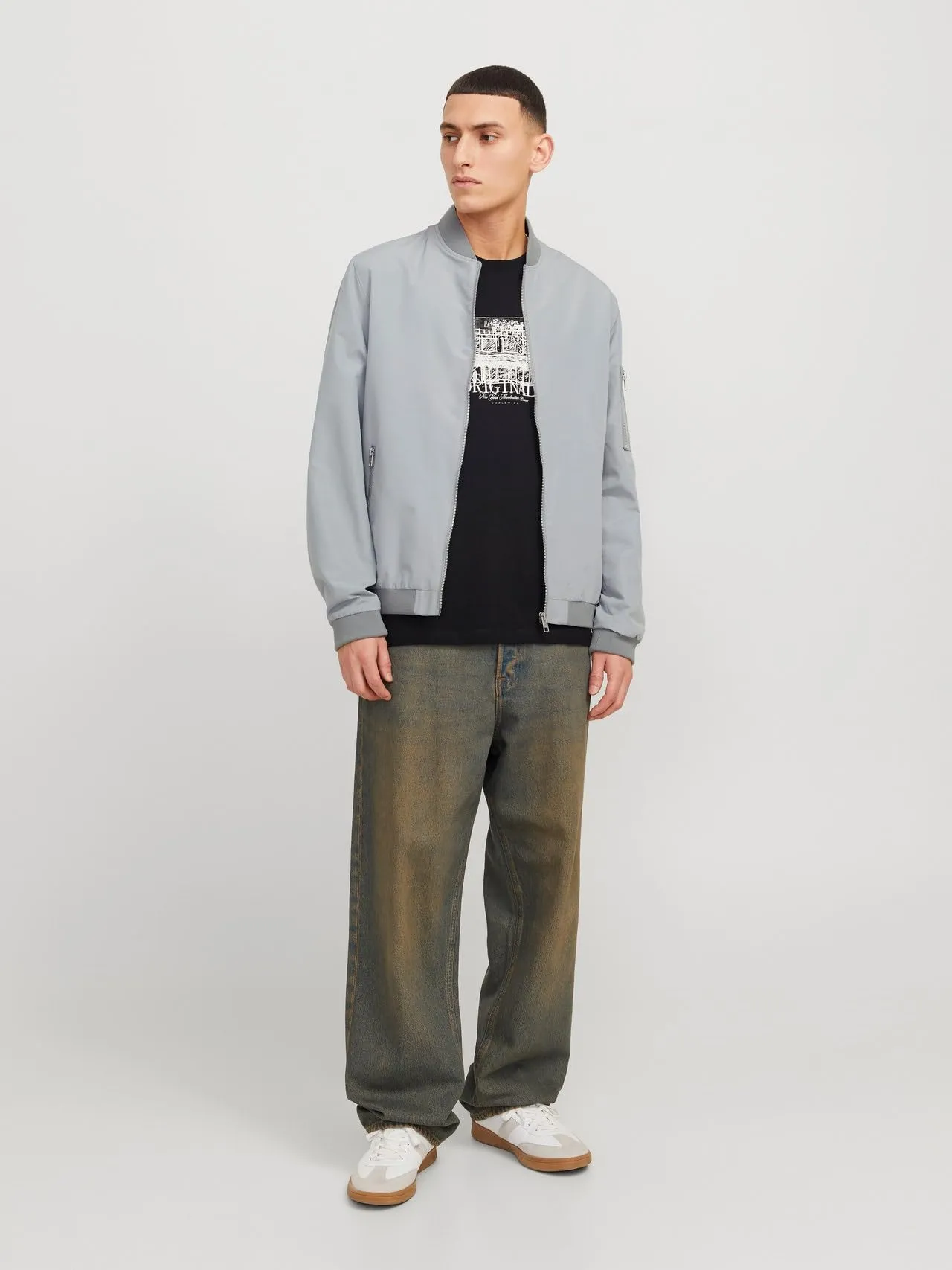 Jack & Jones Giubbotto Bomber Ultimate Grey XXL - immagine 3