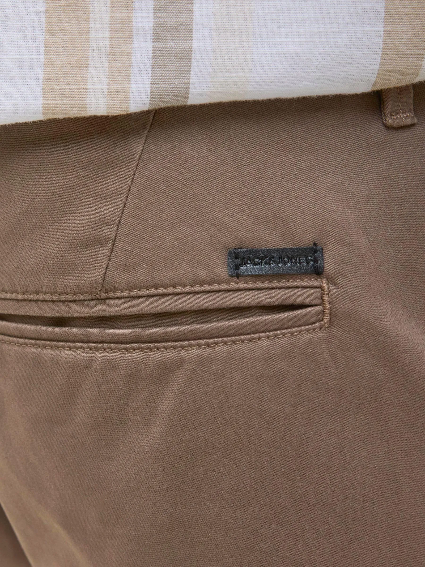 Jack & Jones Pantaloncini Chino da Uomo Jpstbowie Solid SN, Morel, XS - immagine 7