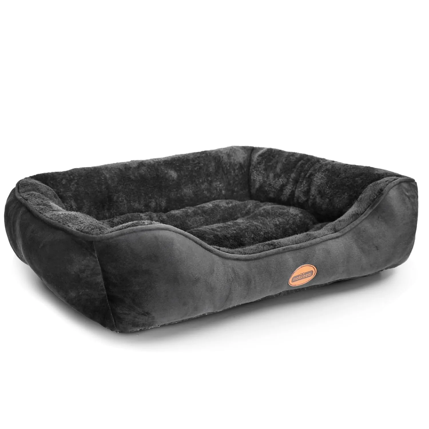 Nobleza Letto per cani, lavabile, antiscivolo, nero, L, 77 x 67 cm - immagine 1
