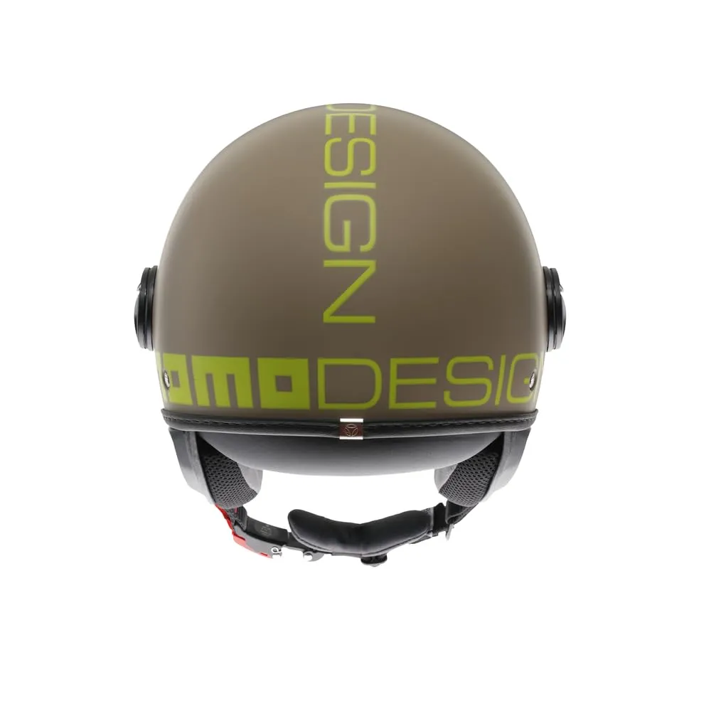 Momo Design FGTR Classic E2206 Jet Helmet, Matte Sand/Lime, L - immagine 5