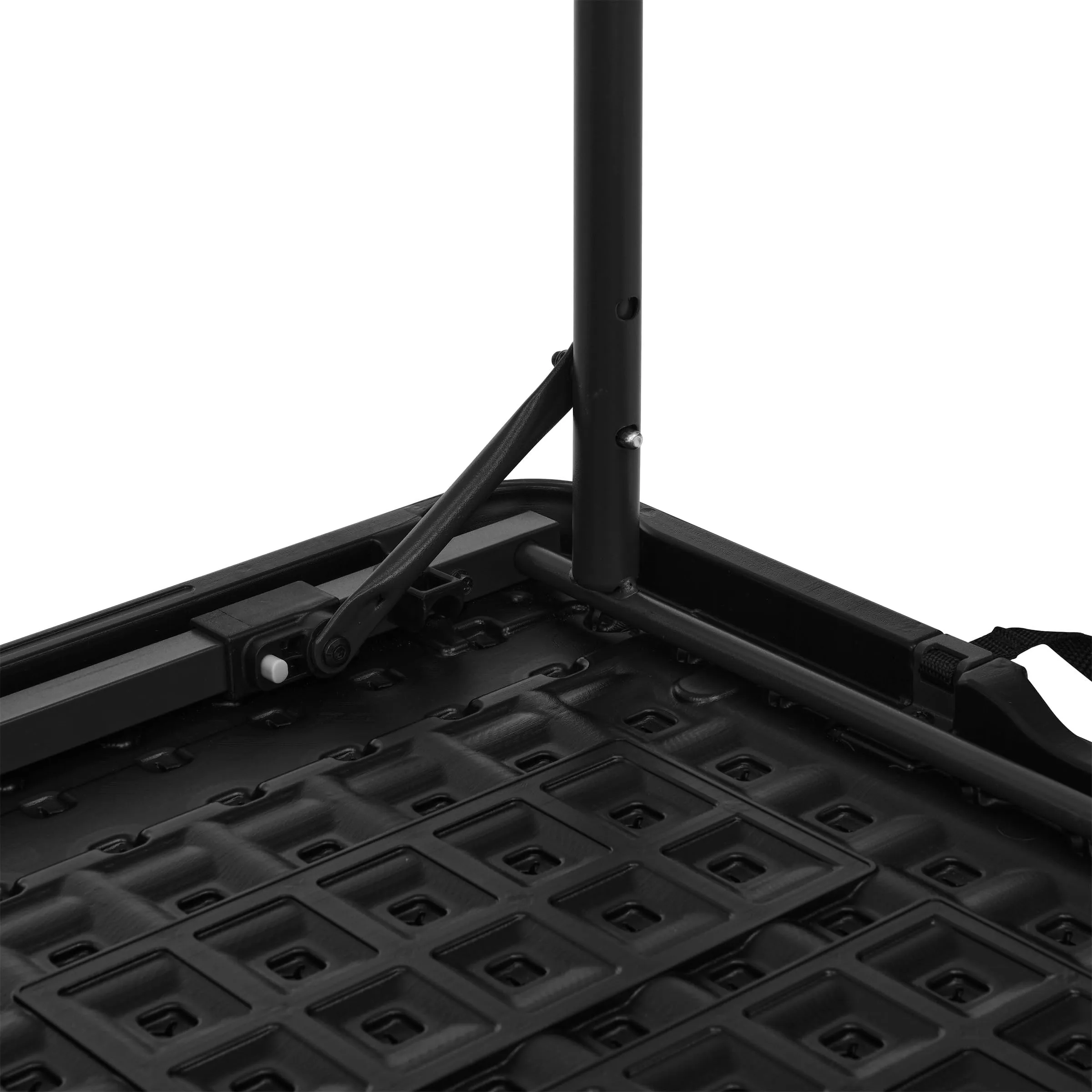 Amazon Basics Tavolo pieghevole rettangolare, 1,2 m, 4 regolazioni di altezza, Nero - immagine 5