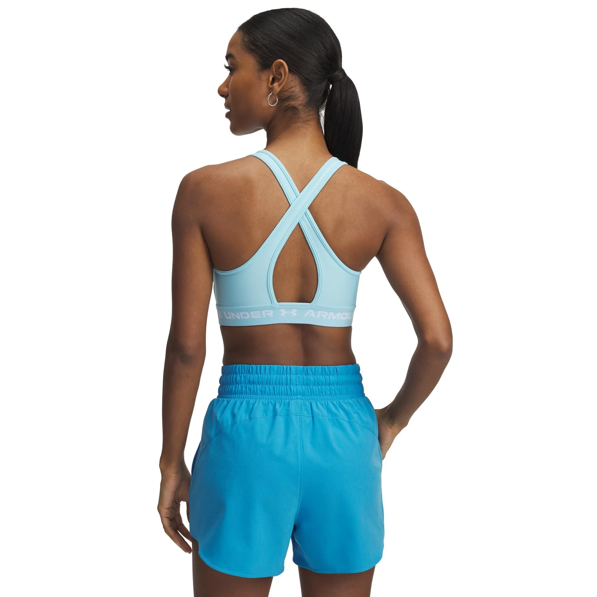 Under Armour Crossback Mid Bra - Blue - L - immagine 2